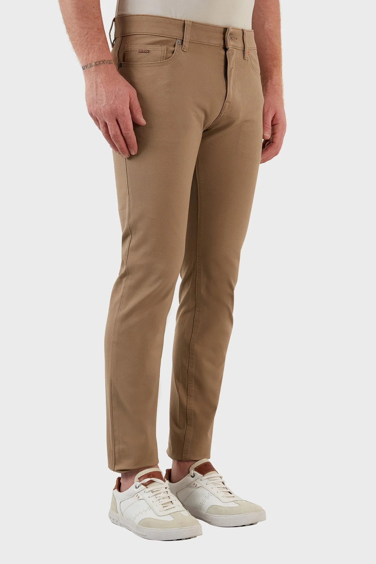 Boss Pamuklu Normal Bel Regular Fit Düz Paça Jeans Erkek Kot Pantolon 50467818 269 CAMEL - 3