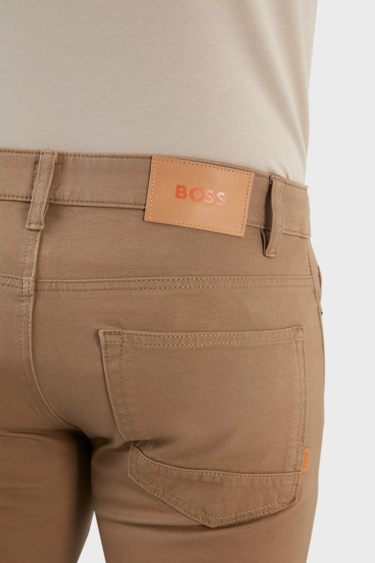 Boss Pamuklu Normal Bel Regular Fit Düz Paça Jeans Erkek Kot Pantolon 50467818 269 CAMEL - 7