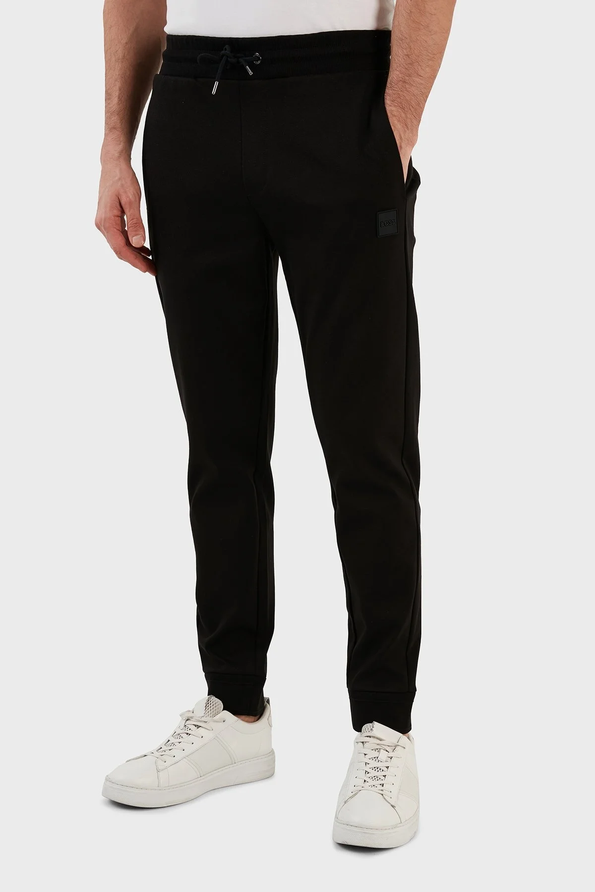 Boss Pamuklu Normal Bel Regular Fit Jogger Spor Erkek Pantolon 50485181 002 SİYAH - 4