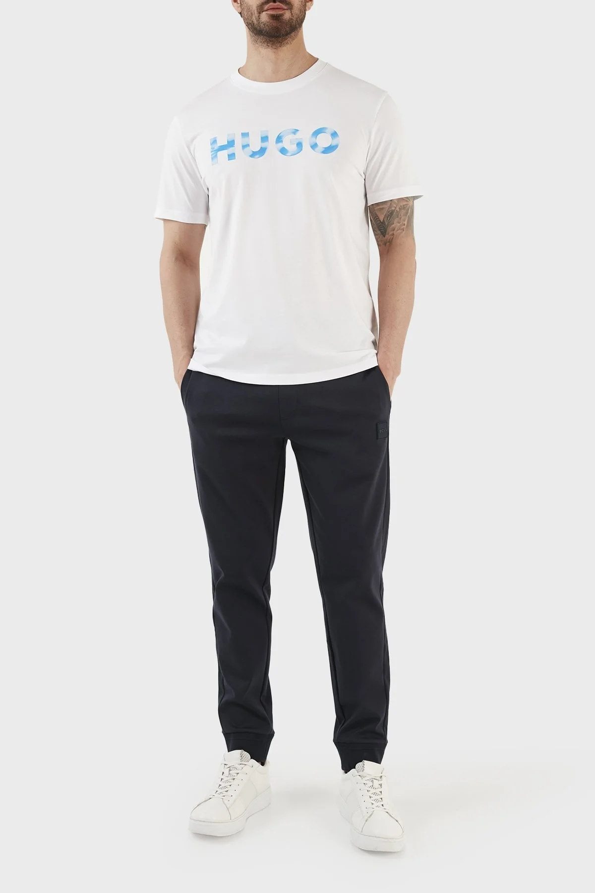 Boss Pamuklu Normal Bel Regular Fit Jogger Spor Erkek Pantolon 50485181 404 LACİVERT - 1