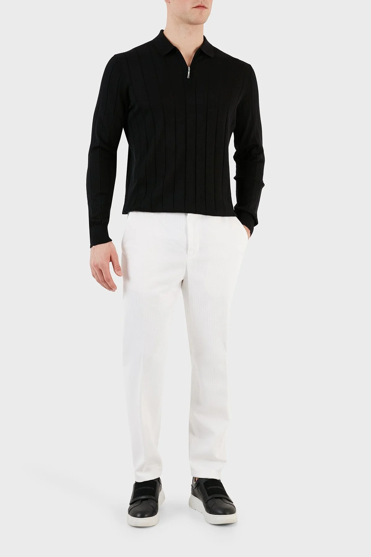 Boss Pamuklu Normal Bel Relaxed Fit Erkek Pantolon 50501877 100 BEYAZ - 1