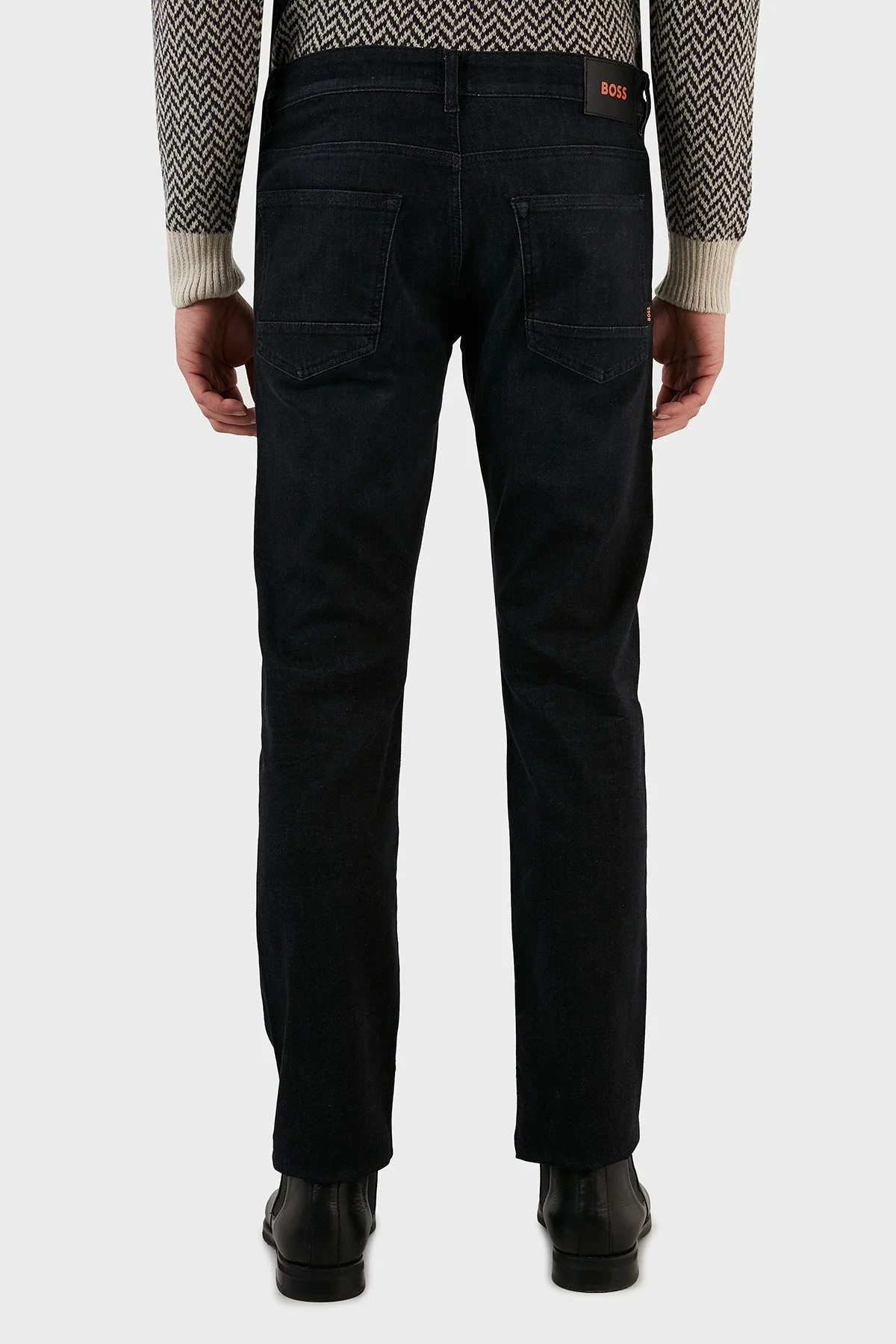 Boss Pamuklu Normal Bel Slim Fit Dar Paça Jeans Erkek Kot Pantolon 50480221 017 SİYAH - 5