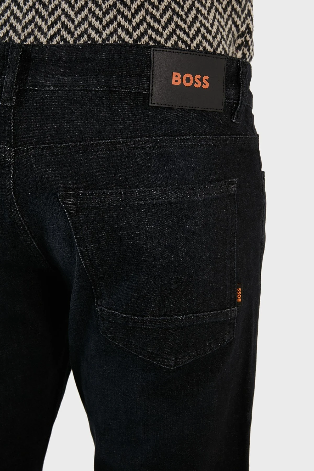 Boss Pamuklu Normal Bel Slim Fit Dar Paça Jeans Erkek Kot Pantolon 50480221 017 SİYAH - 7