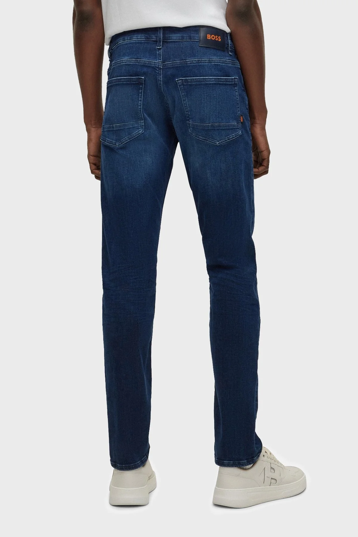 Boss Pamuklu Normal Bel Slim Fit Dar Paça Pantolon Erkek Kot Pantolon 50484263 414 LACİVERT - 3