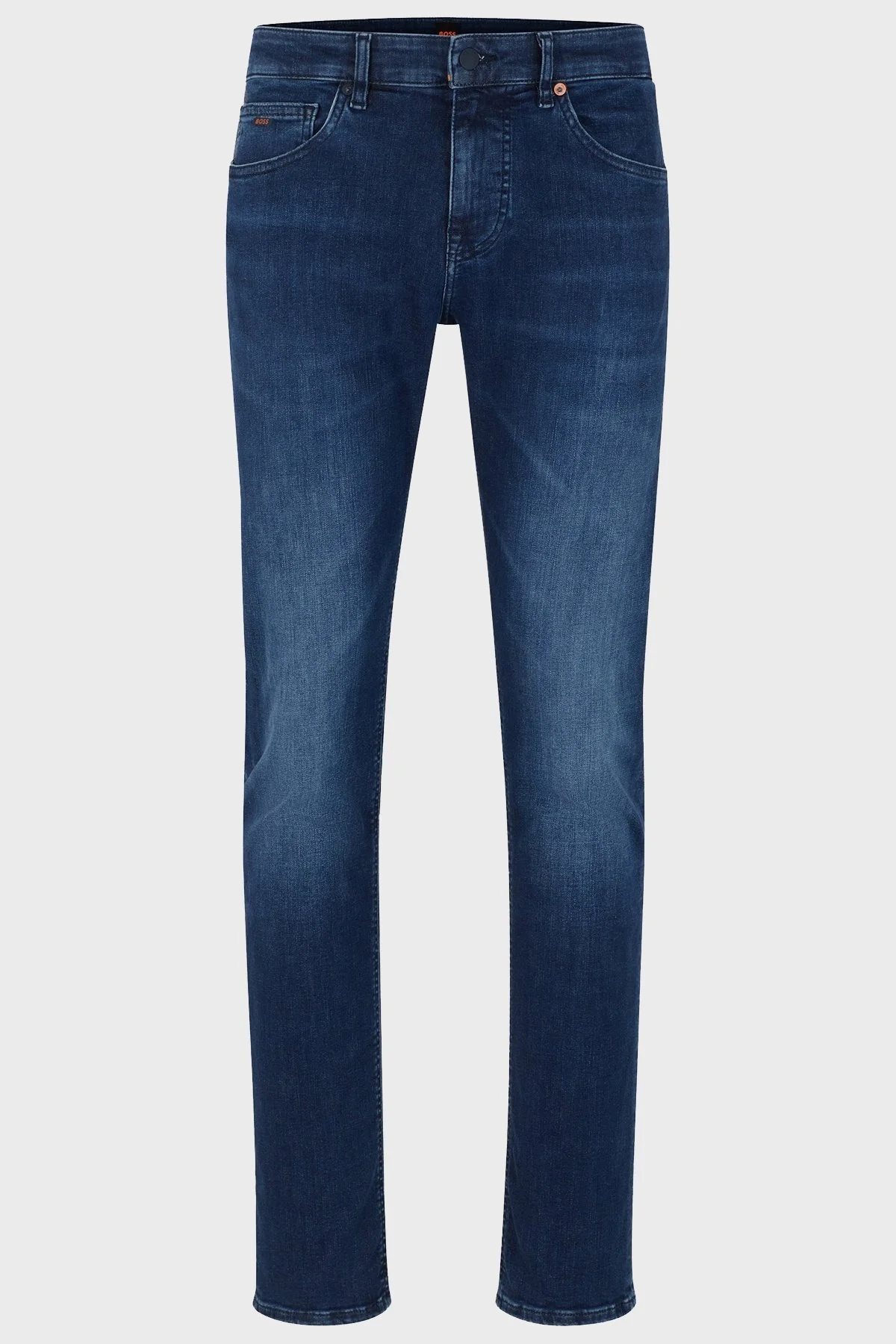 Boss Pamuklu Normal Bel Slim Fit Dar Paça Pantolon Erkek Kot Pantolon 50484263 414 LACİVERT - 6