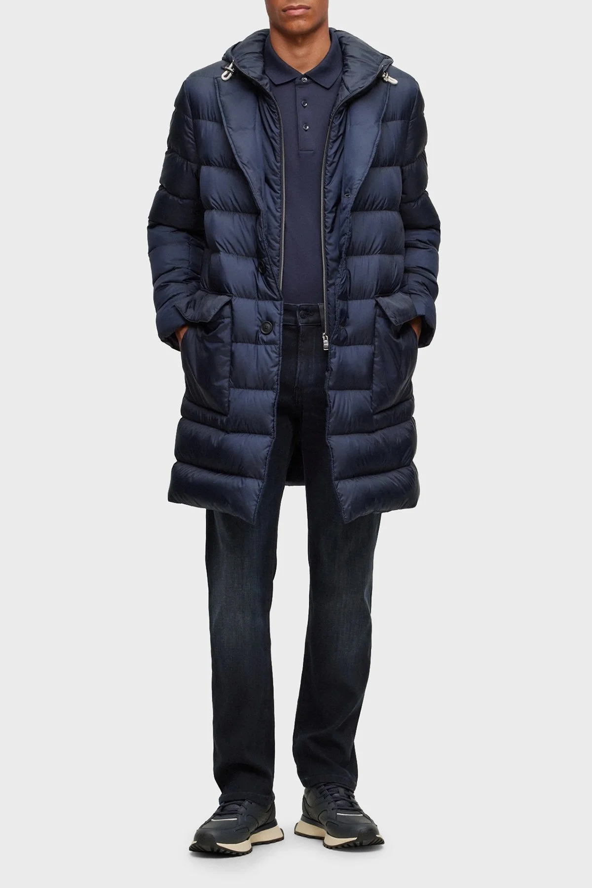 Boss P-Delaware Pamuklu Normal Bel Slim Fit Düz Paça Jeans Erkek Kot Pantolon 50496986 003 LACİVERT - 2