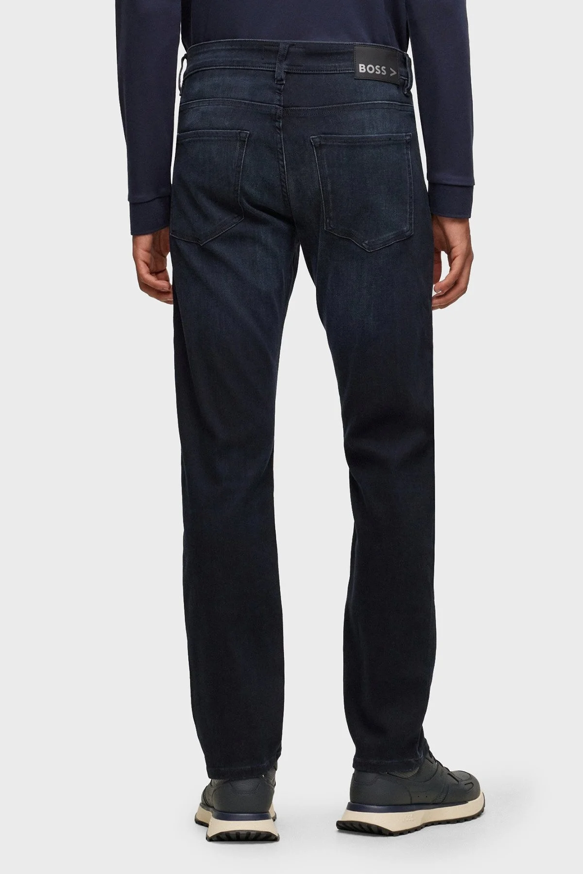 Boss P-Delaware Pamuklu Normal Bel Slim Fit Düz Paça Jeans Erkek Kot Pantolon 50496986 003 LACİVERT - 3