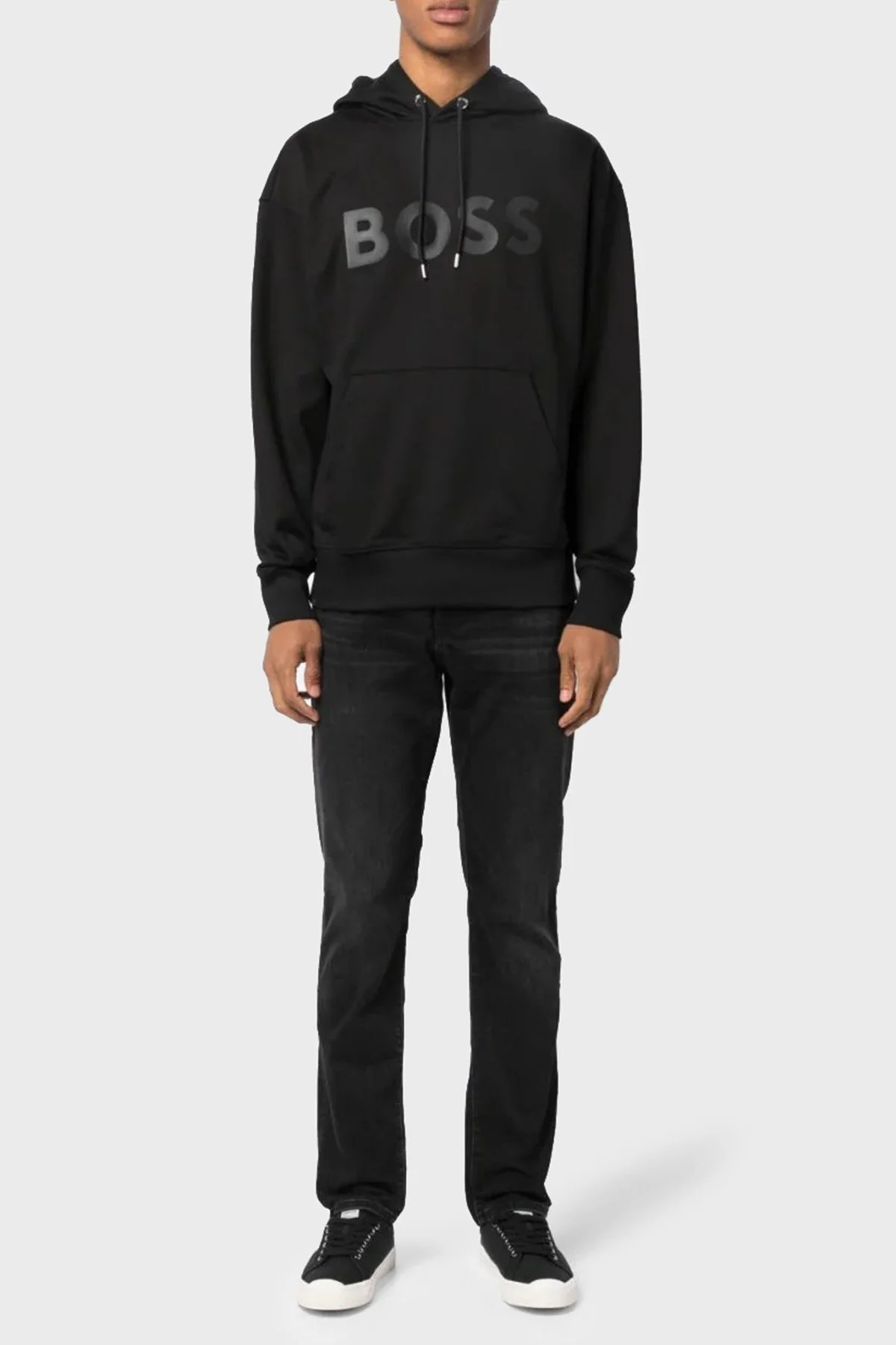 Boss P-Delaware 3-1 Pamuklu Normal Bel Slim Fit Düz Paça Jeans Erkek Kot Pantolon 50496989 004 SİYAH - 2