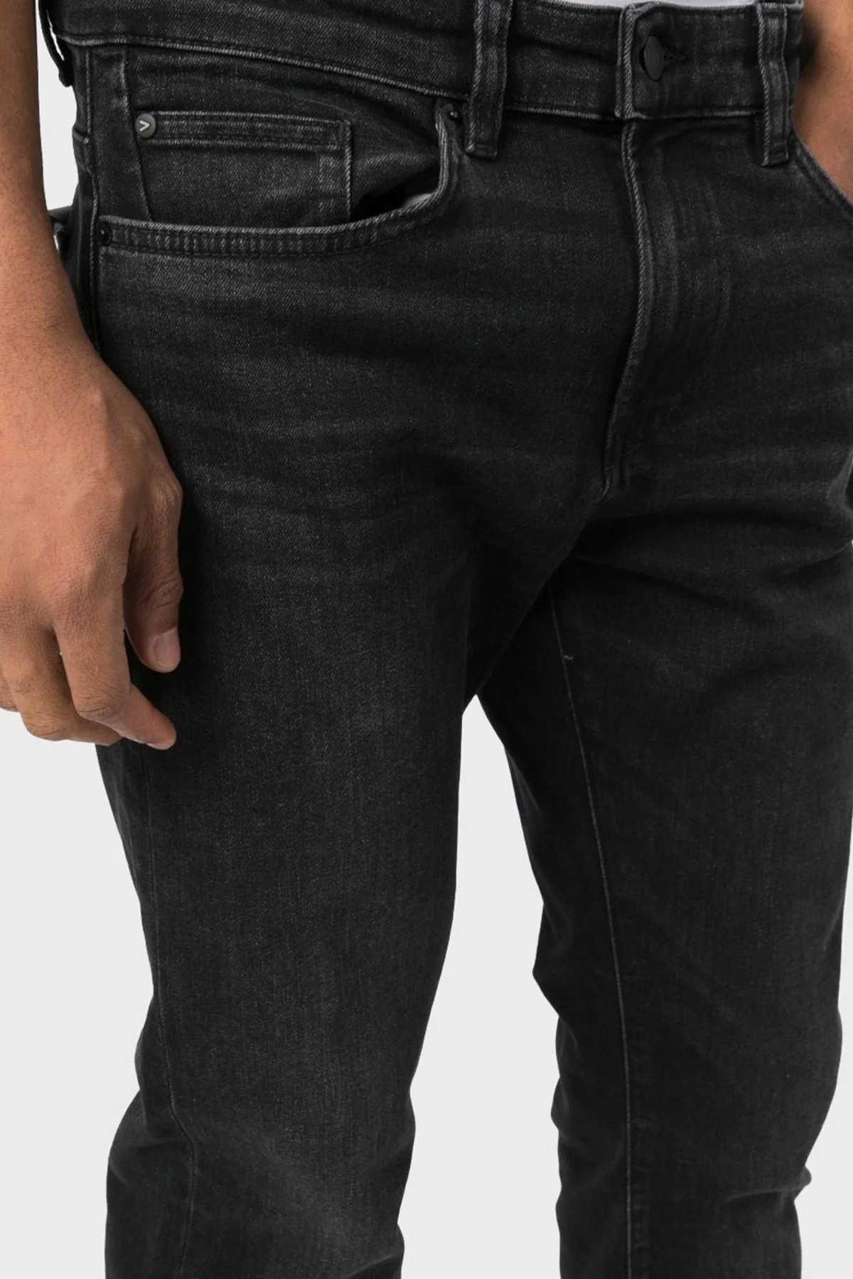 Boss P-Delaware 3-1 Pamuklu Normal Bel Slim Fit Düz Paça Jeans Erkek Kot Pantolon 50496989 004 SİYAH - 4