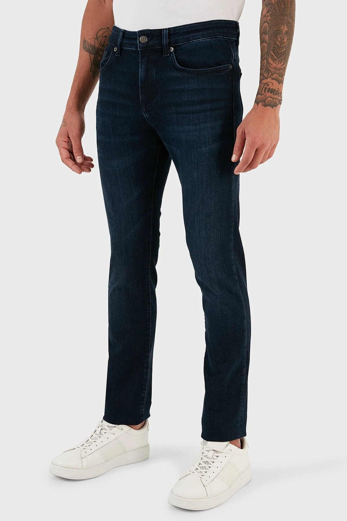 Boss P-Delaware Pamuklu Normal Bel Slim Fit Düz Paça Jeans Erkek Kot Pantolon 50496988 418 KOYU MAVİ - 1