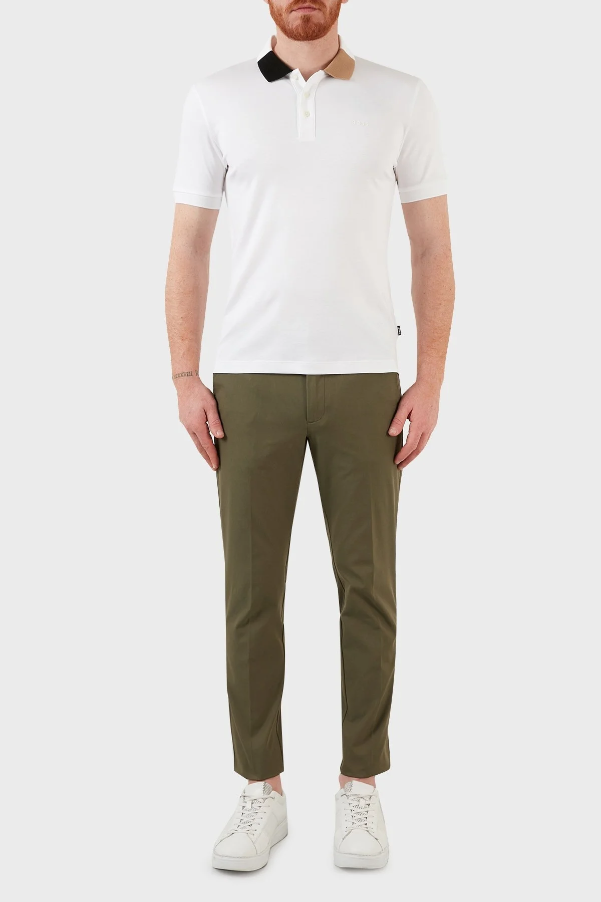 Boss Pamuklu Normal Bel Slim Fit Erkek Pantolon 50468249 380 HAKİ - 1