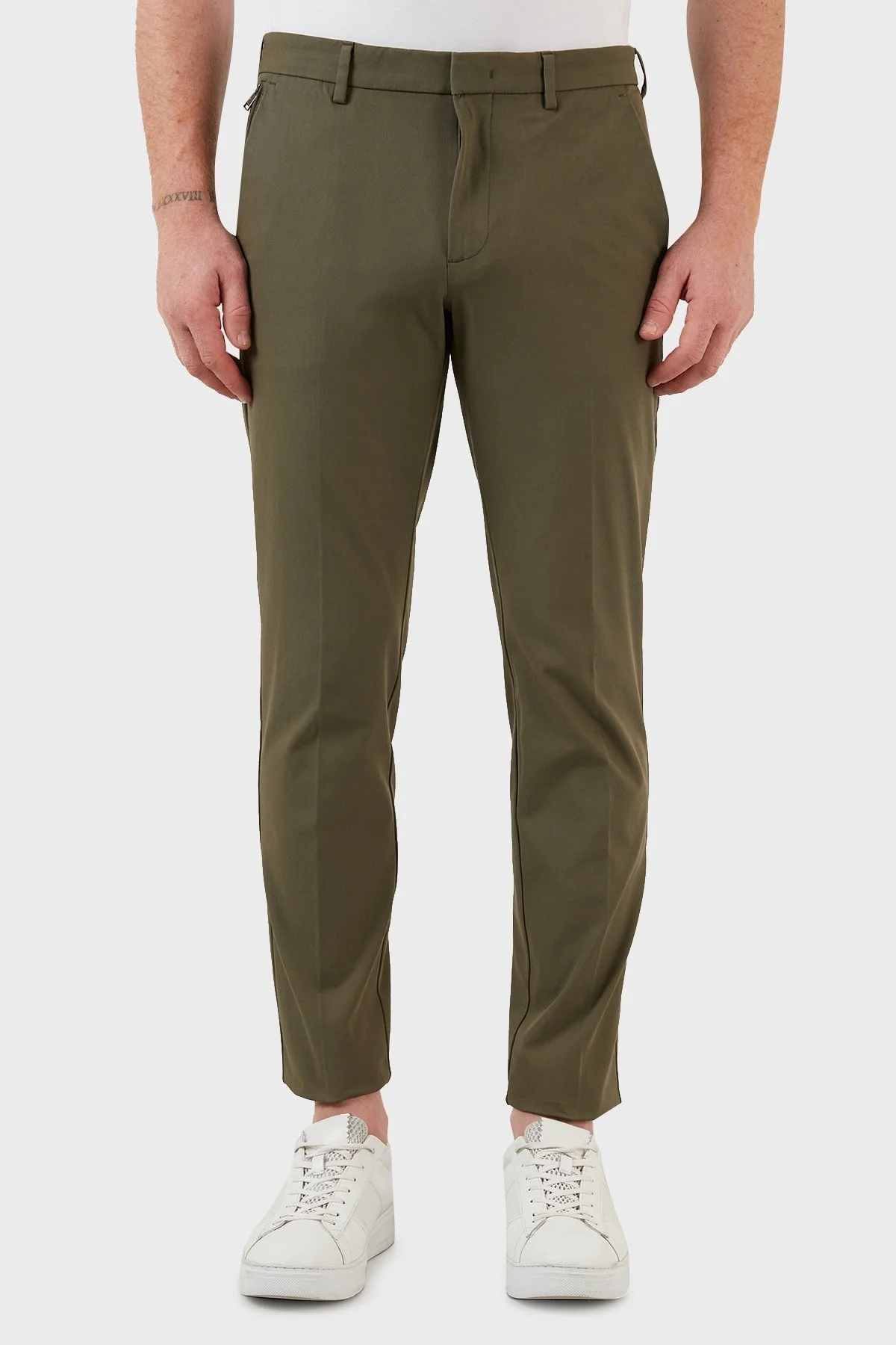 Boss Pamuklu Normal Bel Slim Fit Erkek Pantolon 50468249 380 HAKİ - 2