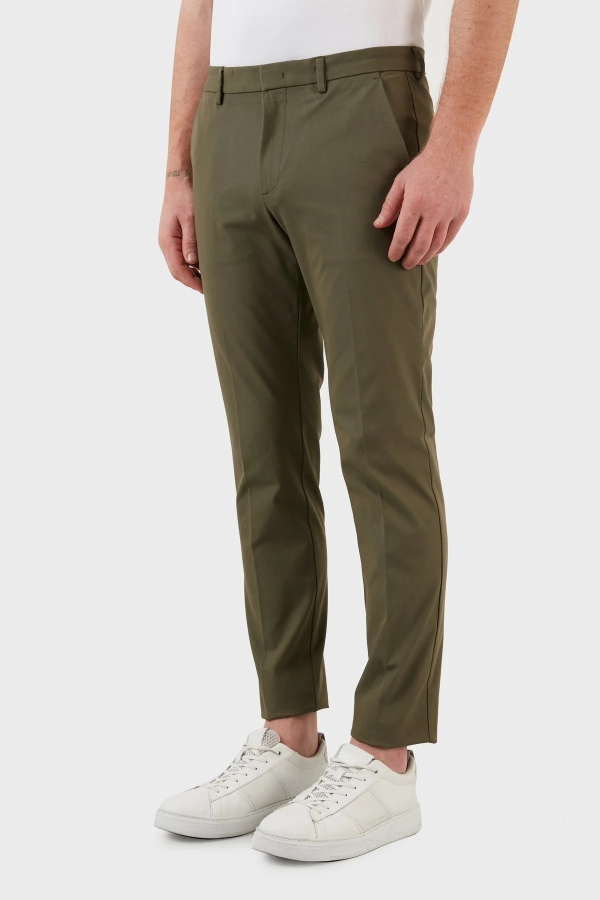 Boss Pamuklu Normal Bel Slim Fit Erkek Pantolon 50468249 380 HAKİ - 3