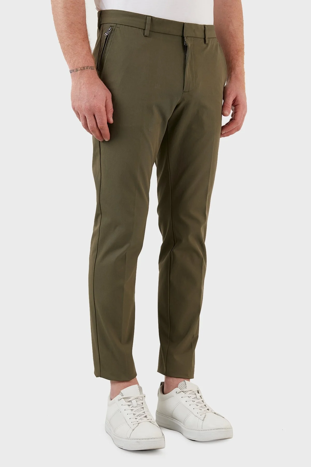 Boss Pamuklu Normal Bel Slim Fit Erkek Pantolon 50468249 380 HAKİ - 4