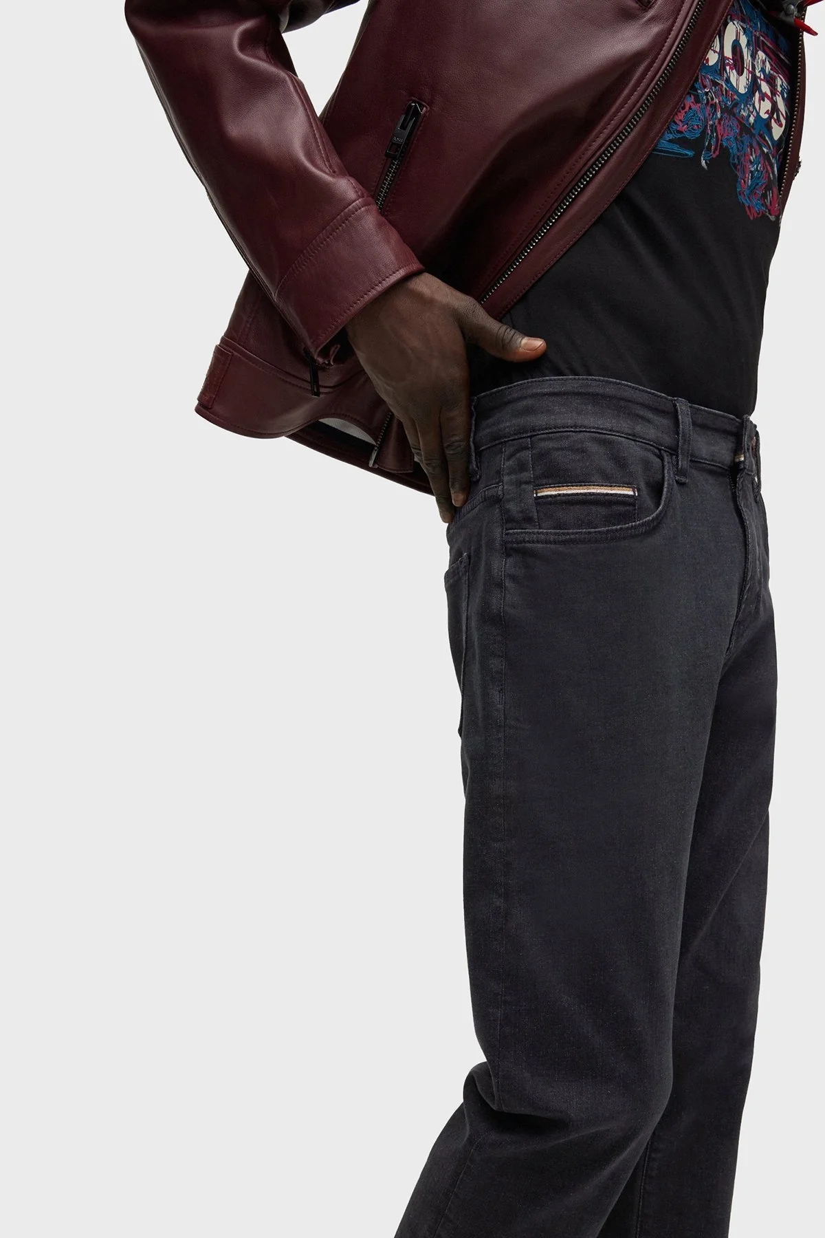 Boss Pamuklu Normal Bel Slim Fit Jeans Erkek Kot Pantolon 50479617 018 SİYAH - 4