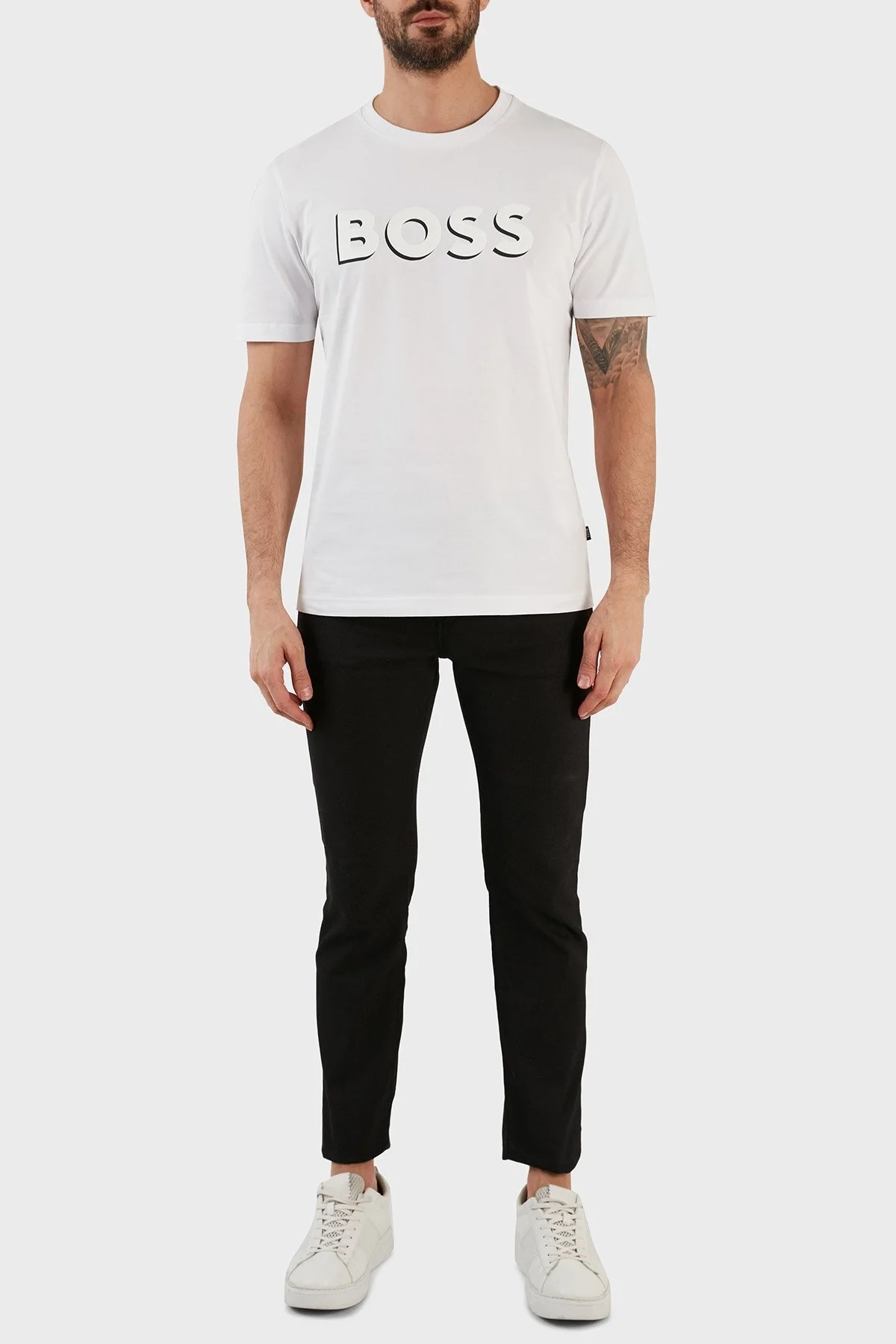 Boss Pamuklu Normal Bel Slim Fit Kısa Paça Jeans Erkek Kot Pantolon 50490526 001 SİYAH - 1