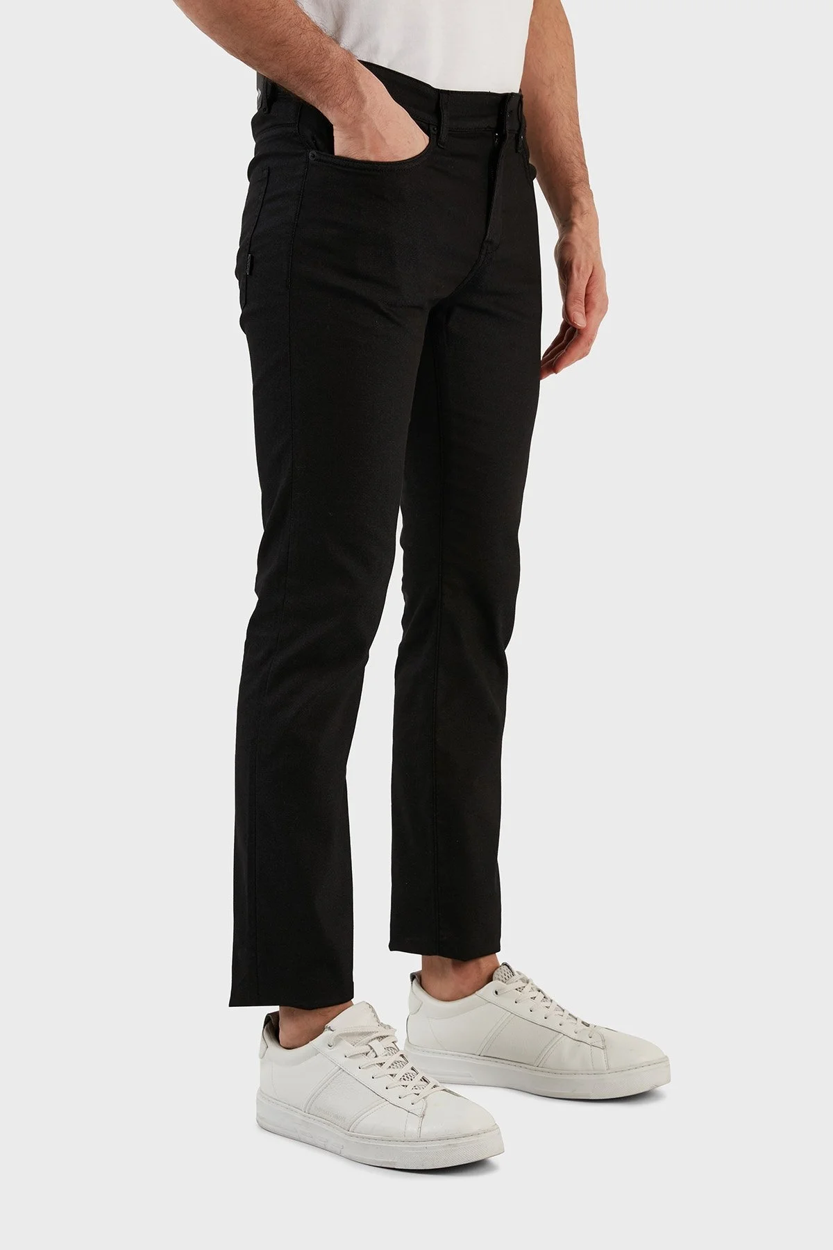 Boss Pamuklu Normal Bel Slim Fit Kısa Paça Jeans Erkek Kot Pantolon 50490526 001 SİYAH - 3