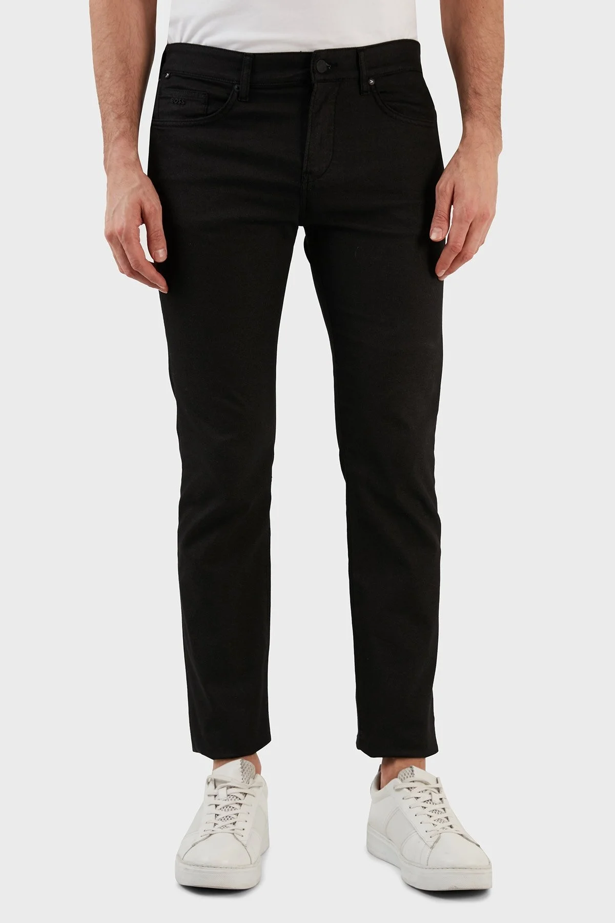 Boss Pamuklu Normal Bel Slim Fit Kısa Paça Jeans Erkek Kot Pantolon 50490526 001 SİYAH - 4