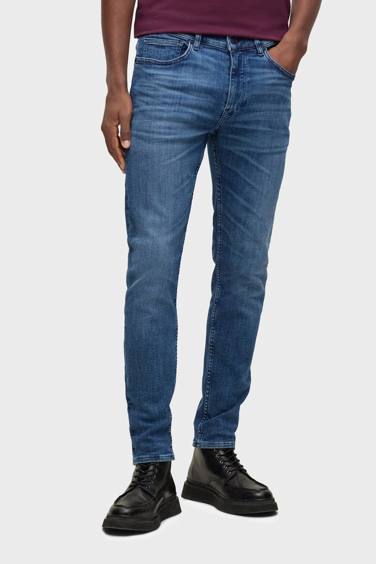 Boss Pamuklu Normal Bel Slim Fit Pantolon Erkek Kot Pantolon 50483899 423 LACİVERT - 1