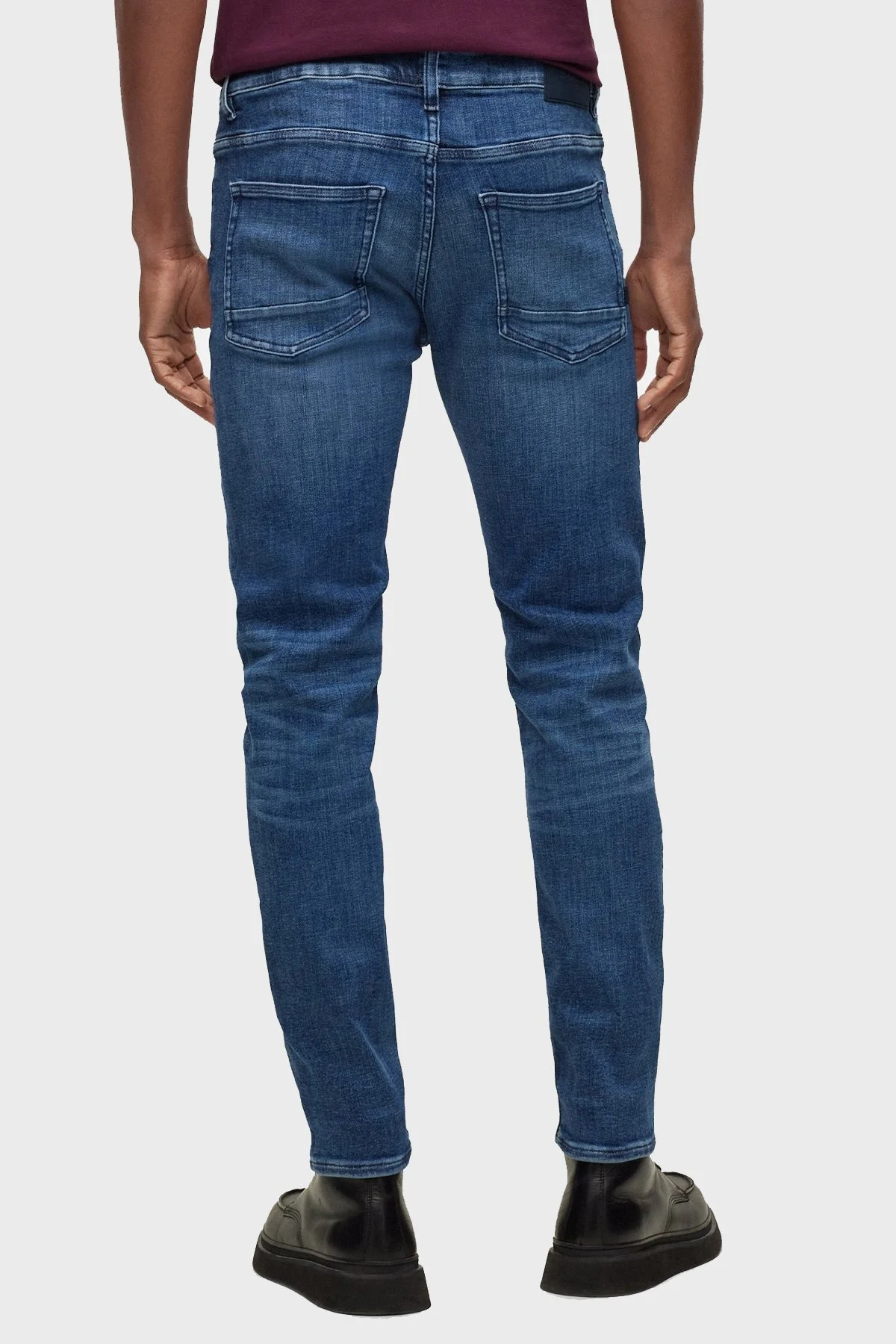 Boss Pamuklu Normal Bel Slim Fit Pantolon Erkek Kot Pantolon 50483899 423 LACİVERT - 3