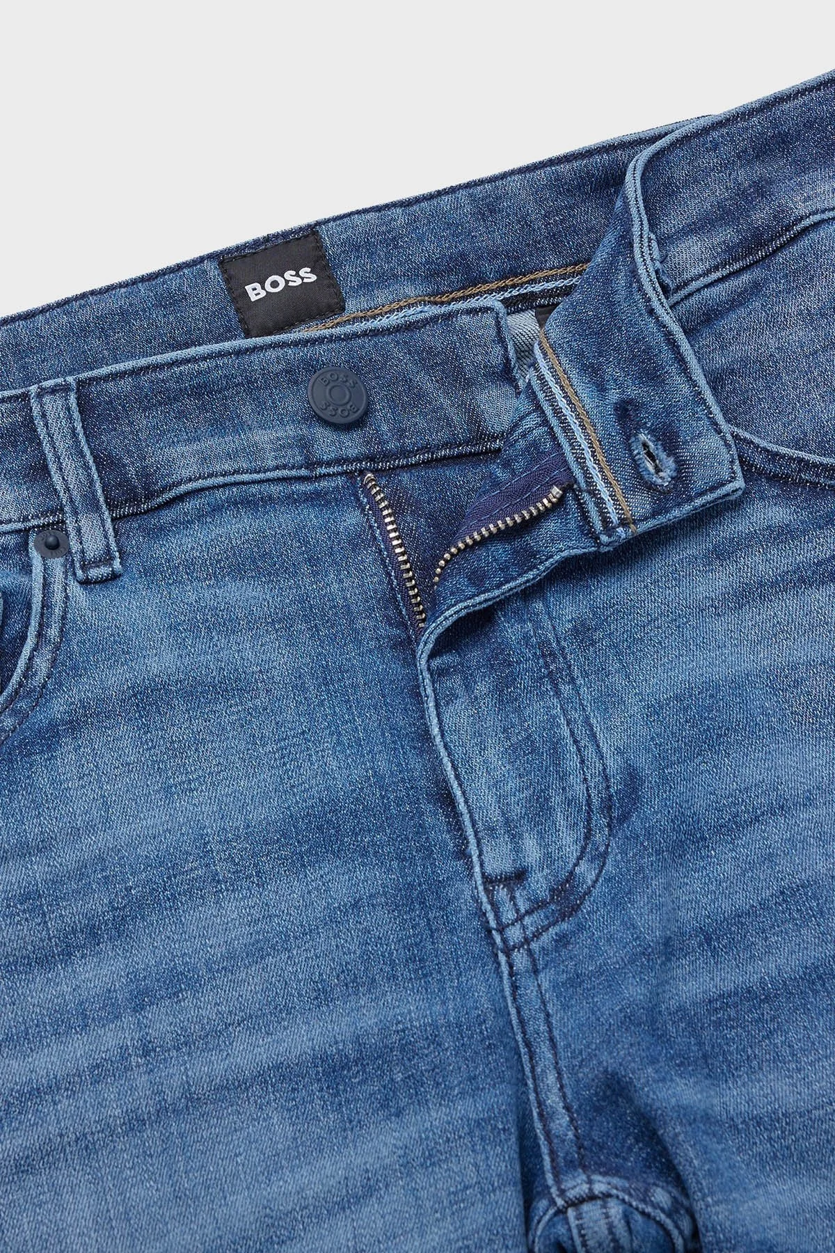 Boss Pamuklu Normal Bel Slim Fit Pantolon Erkek Kot Pantolon 50483899 423 LACİVERT - 5