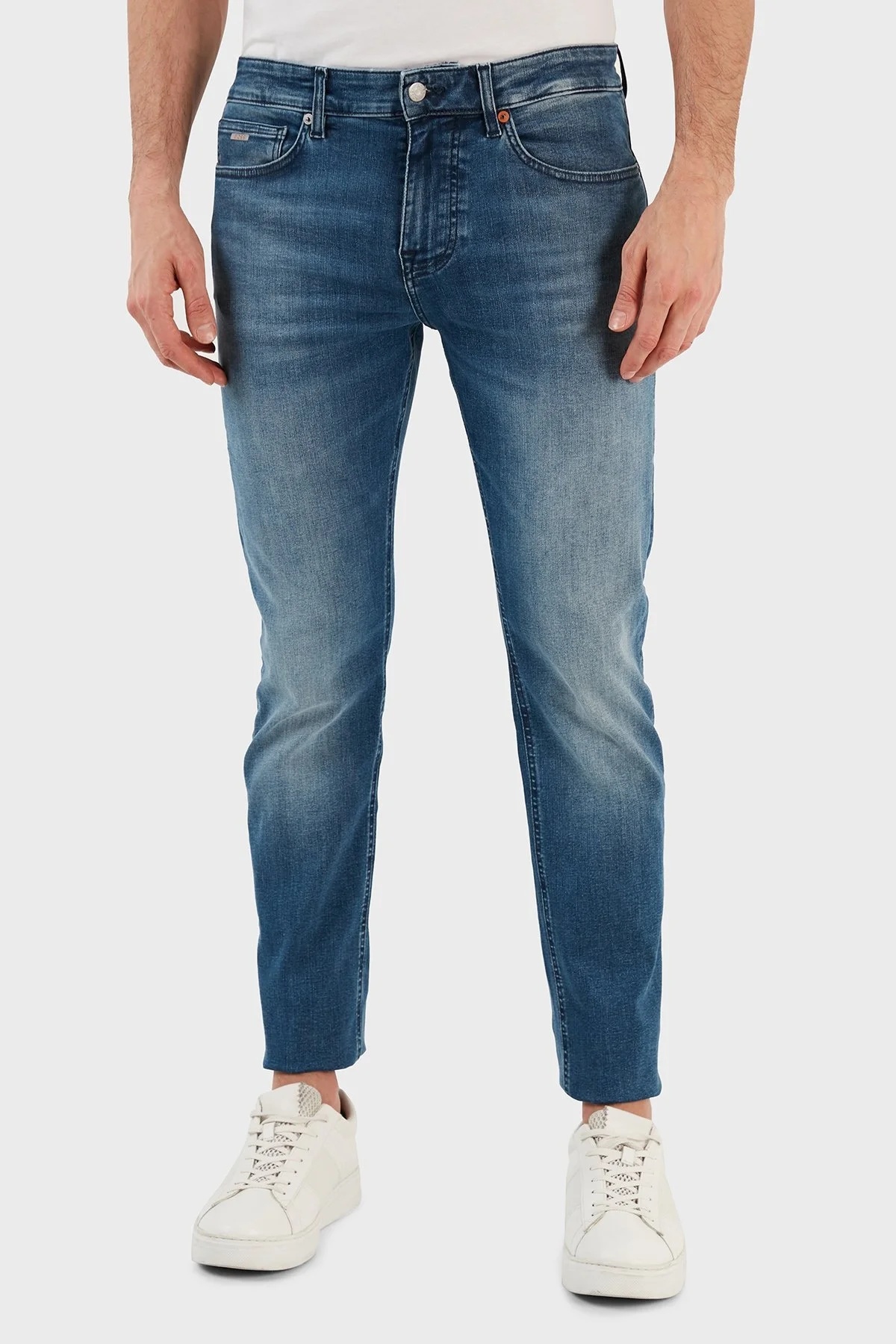 Boss Pamuklu Normal Bel Slim Fit Pantolon Erkek Kot Pantolon 50484271 429 LACİVERT - 2