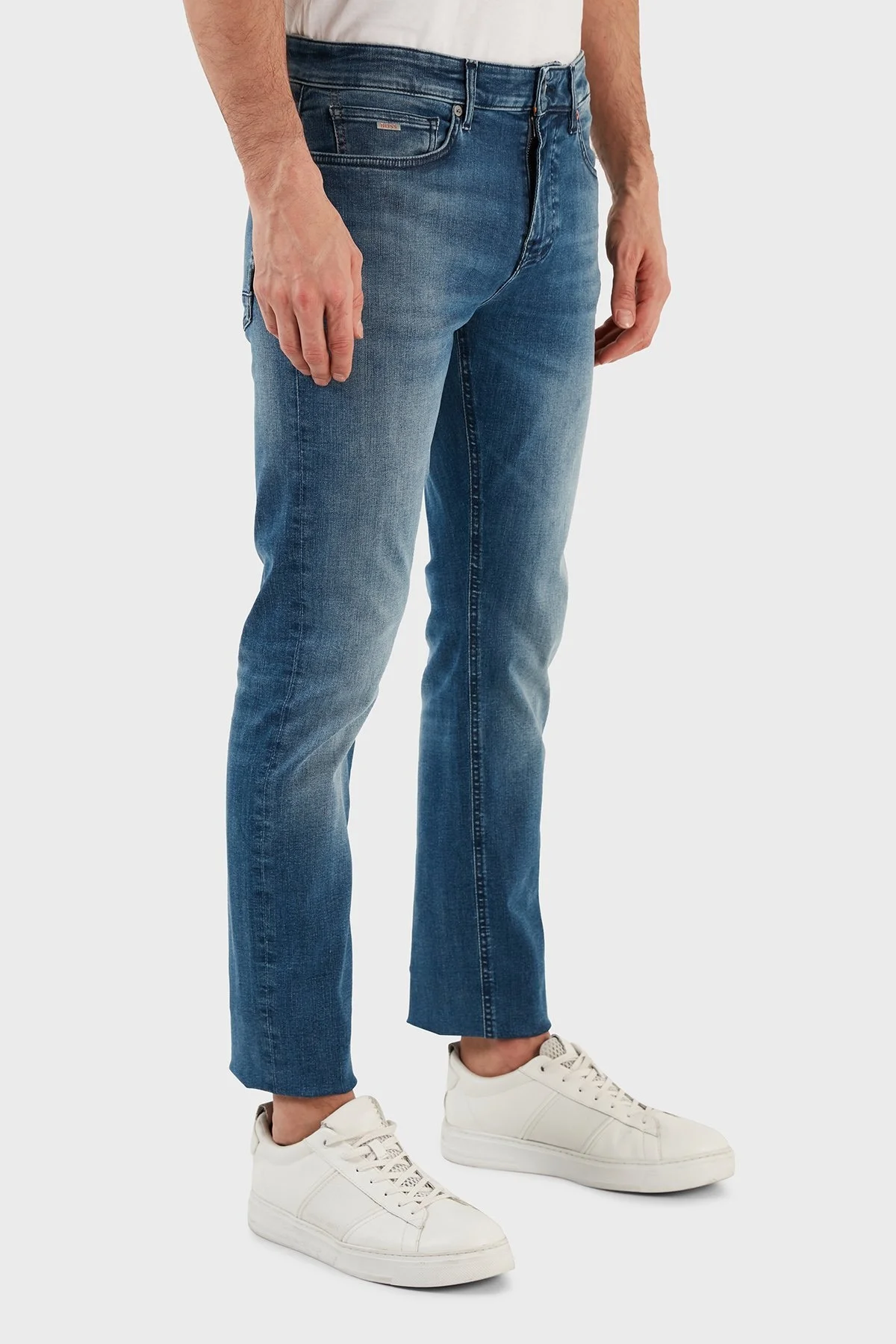 Boss Pamuklu Normal Bel Slim Fit Pantolon Erkek Kot Pantolon 50484271 429 LACİVERT - 3