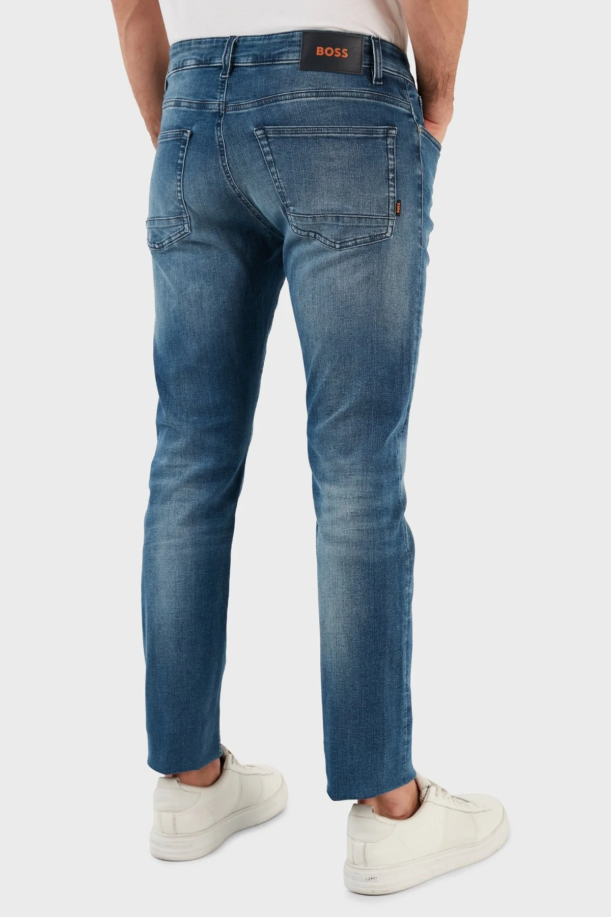 Boss Pamuklu Normal Bel Slim Fit Pantolon Erkek Kot Pantolon 50484271 429 LACİVERT - 5