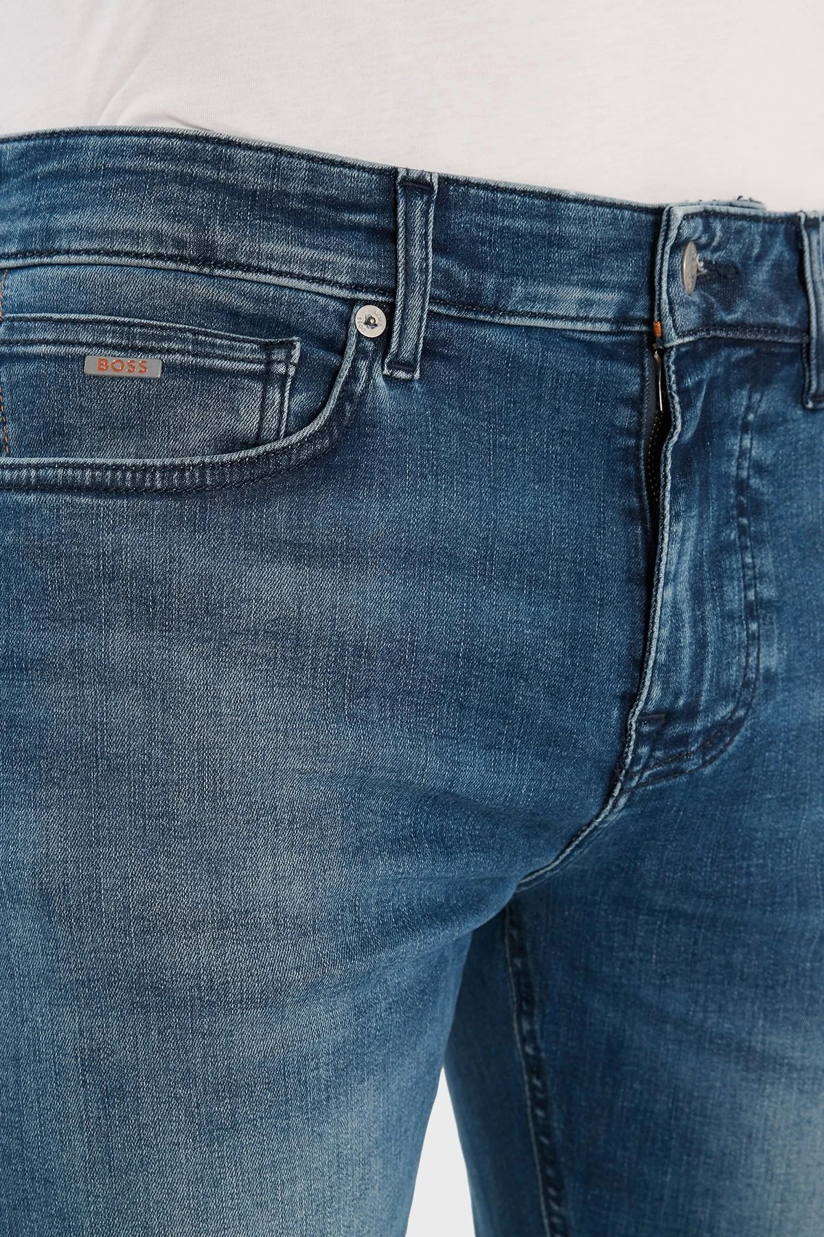 Boss Pamuklu Normal Bel Slim Fit Pantolon Erkek Kot Pantolon 50484271 429 LACİVERT - 6