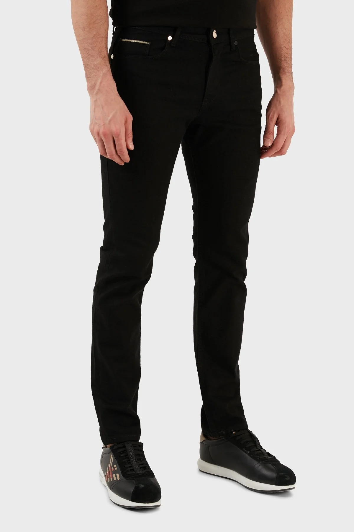 Boss Pamuklu Normal Bel Slim Fit Pantolon Erkek Kot Pantolon 50486408 014 SİYAH - 3