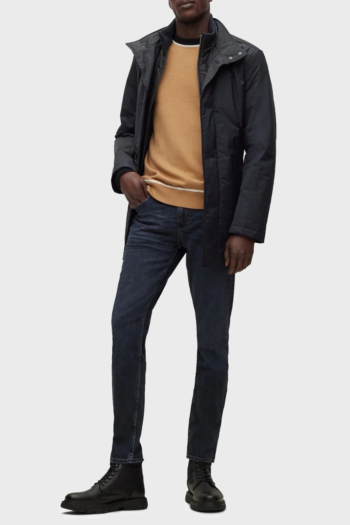 Boss Pamuklu Normal Bel Slim Fit Pantolon Erkek Kot Pantolon 50490987 013 LACİVERT - 2