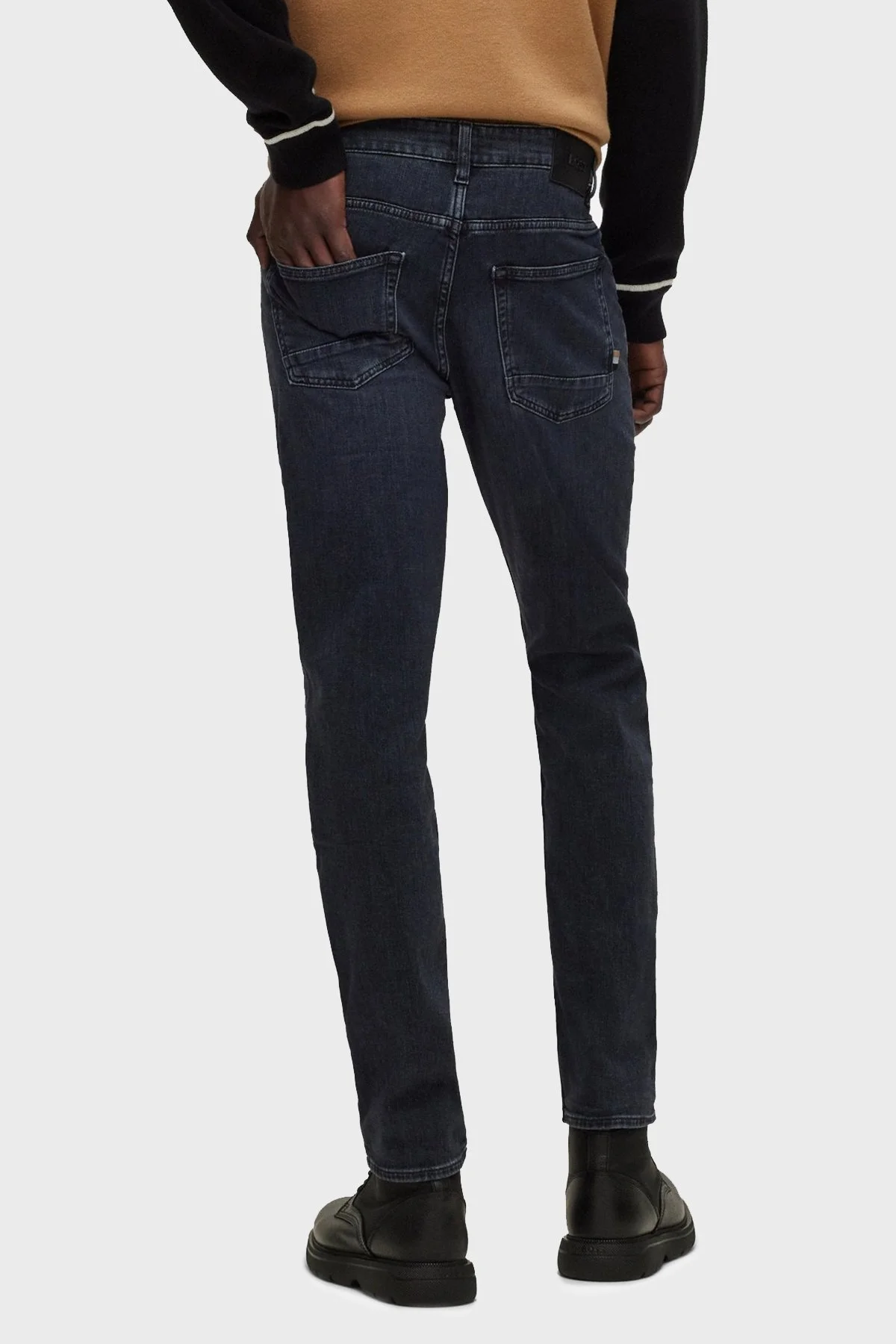 Boss Pamuklu Normal Bel Slim Fit Pantolon Erkek Kot Pantolon 50490987 013 LACİVERT - 3