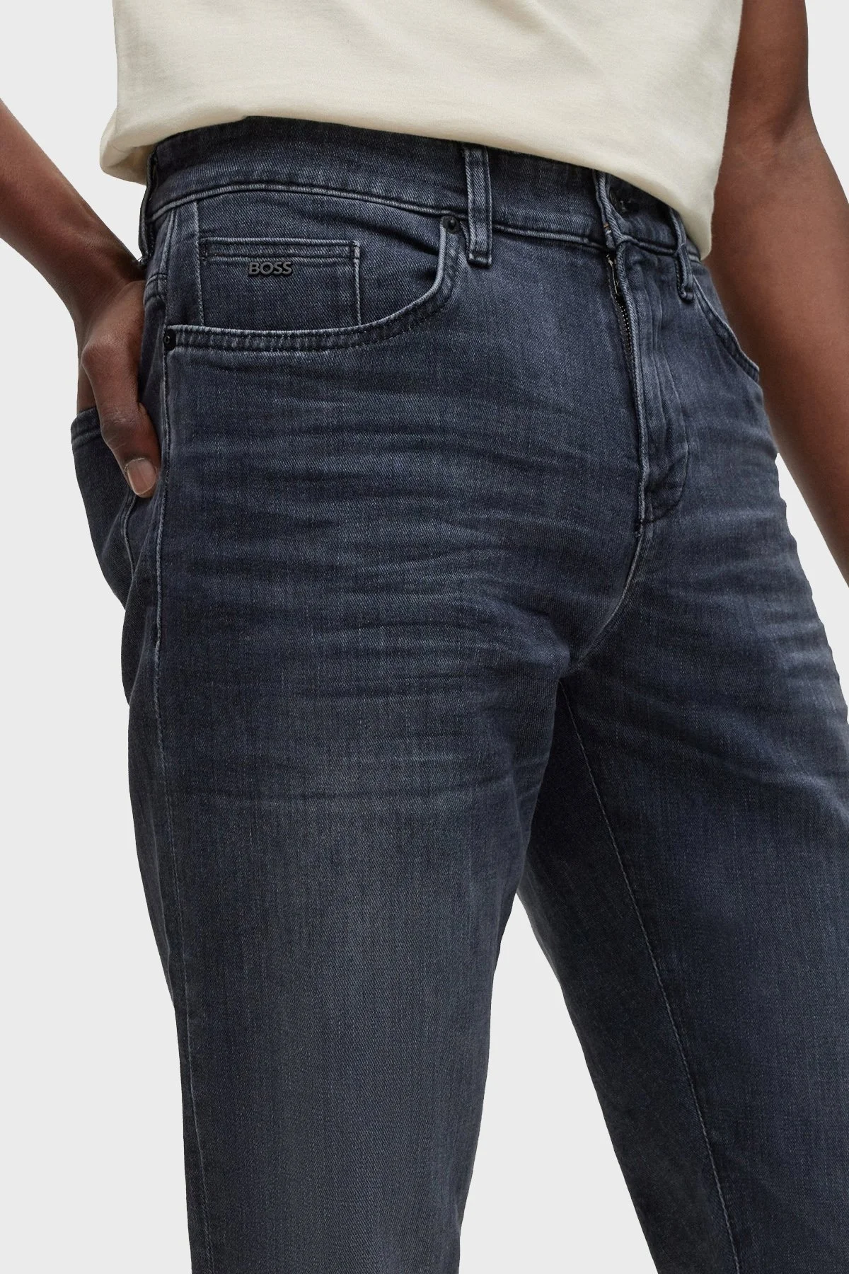 Boss Pamuklu Normal Bel Slim Fit Pantolon Erkek Kot Pantolon 50490992 040 LACİVERT - 10