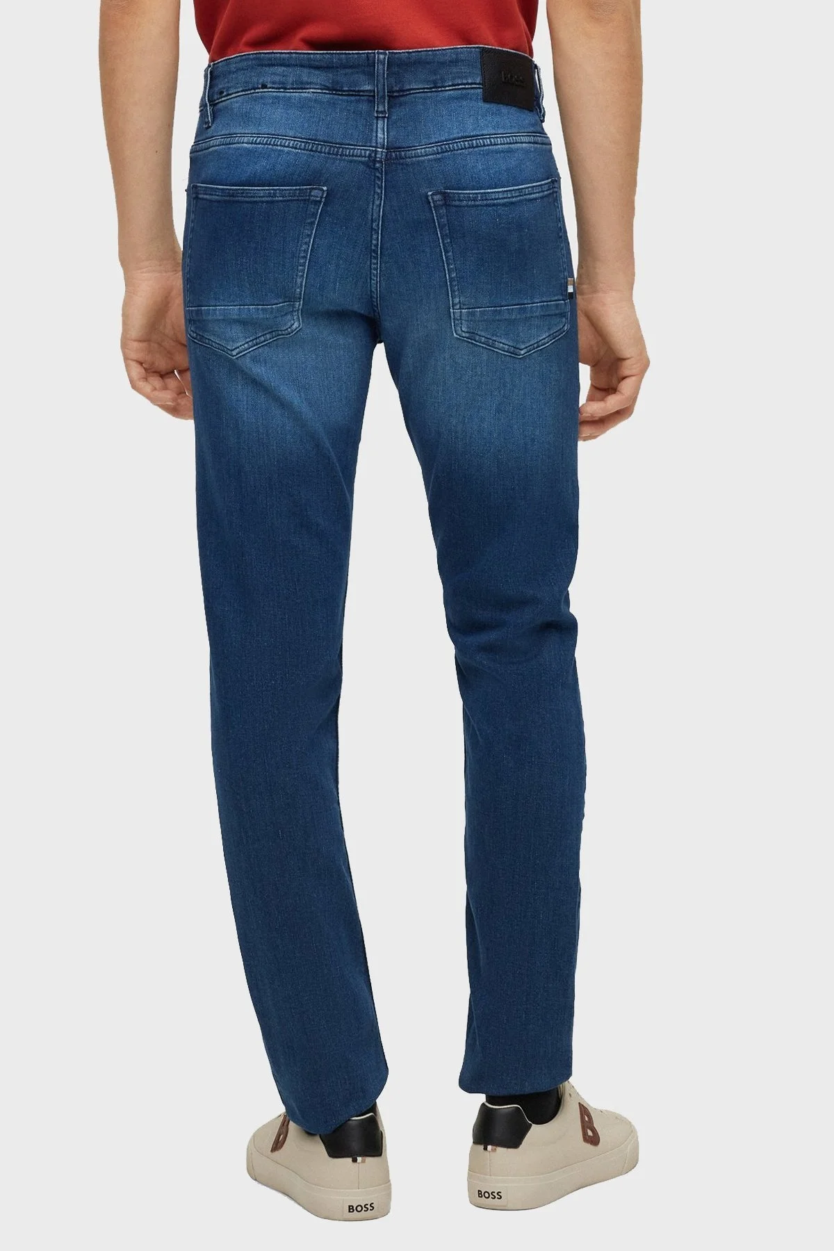 Boss Pamuklu Normal Bel Slim Fit Pantolon Erkek Kot Pantolon 50491002 421 LACİVERT - 3