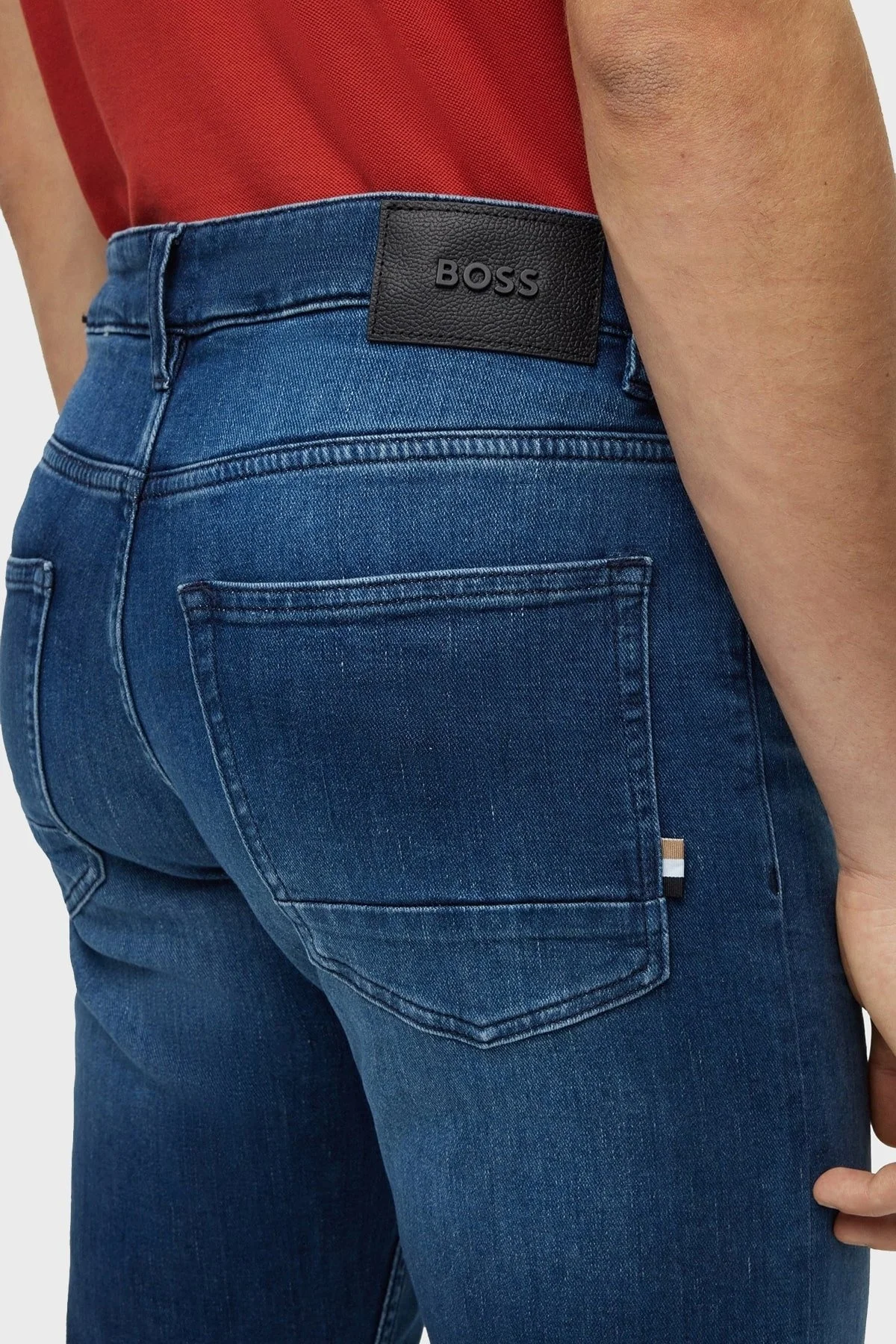 Boss Pamuklu Normal Bel Slim Fit Pantolon Erkek Kot Pantolon 50491002 421 LACİVERT - 4