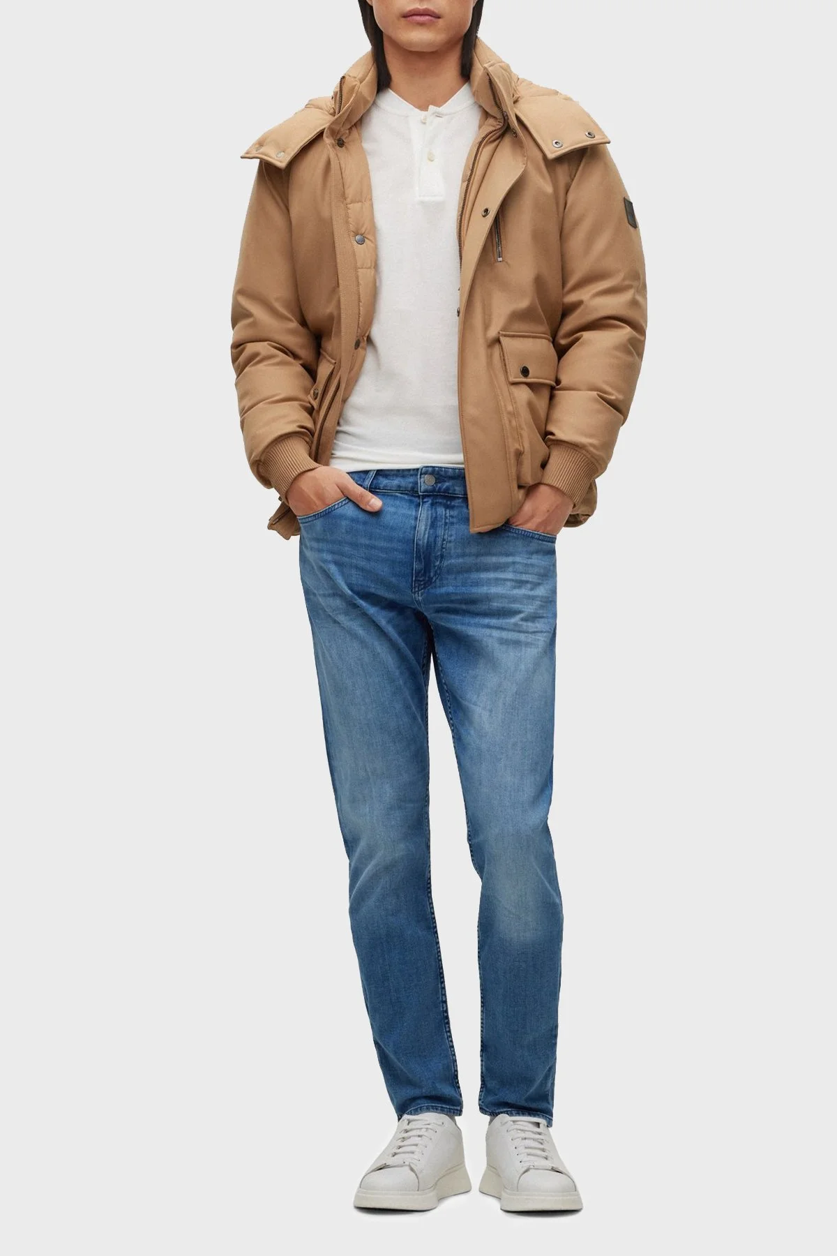 Boss Pamuklu Normal Bel Slim Fit Pantolon Erkek Kot Pantolon 50491012 430 MAVİ - 2