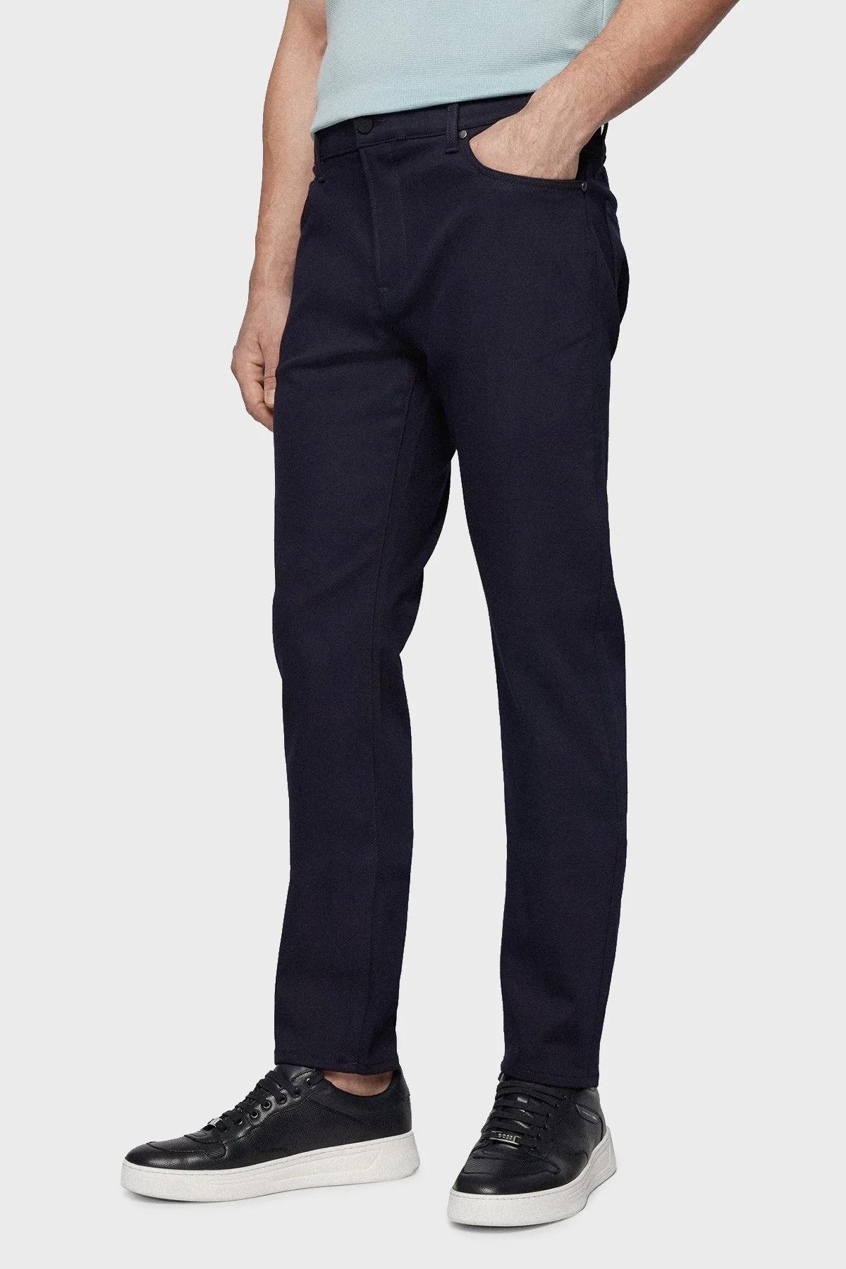 Boss Pamuklu Normal Bel Tapared Fit Jeans Erkek Kot Pantolon 50468143 404 LACİVERT - 2