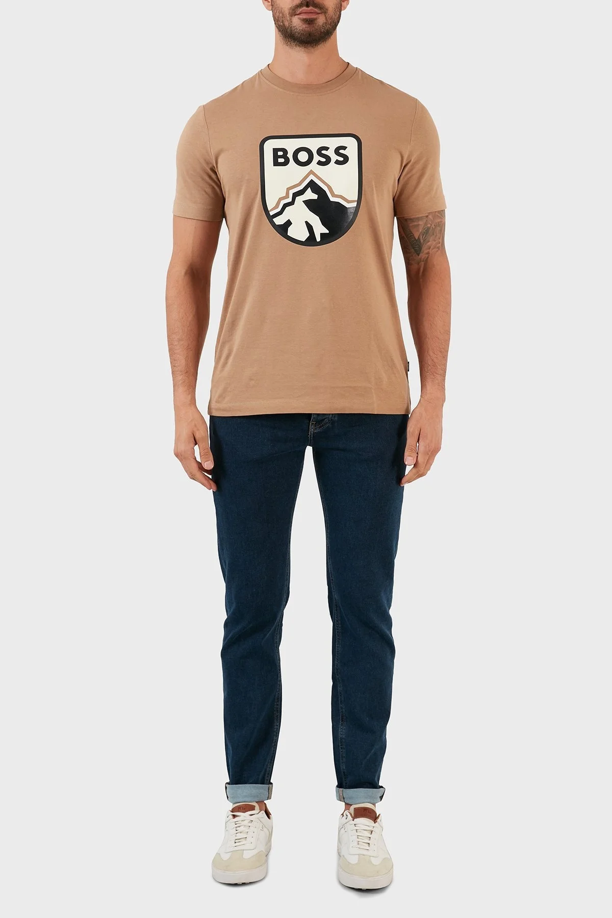 Boss Pamuklu Normal Bel Tapered Fit Jeans Erkek Kot Pantolon 50477954 412 LACİVERT - 1