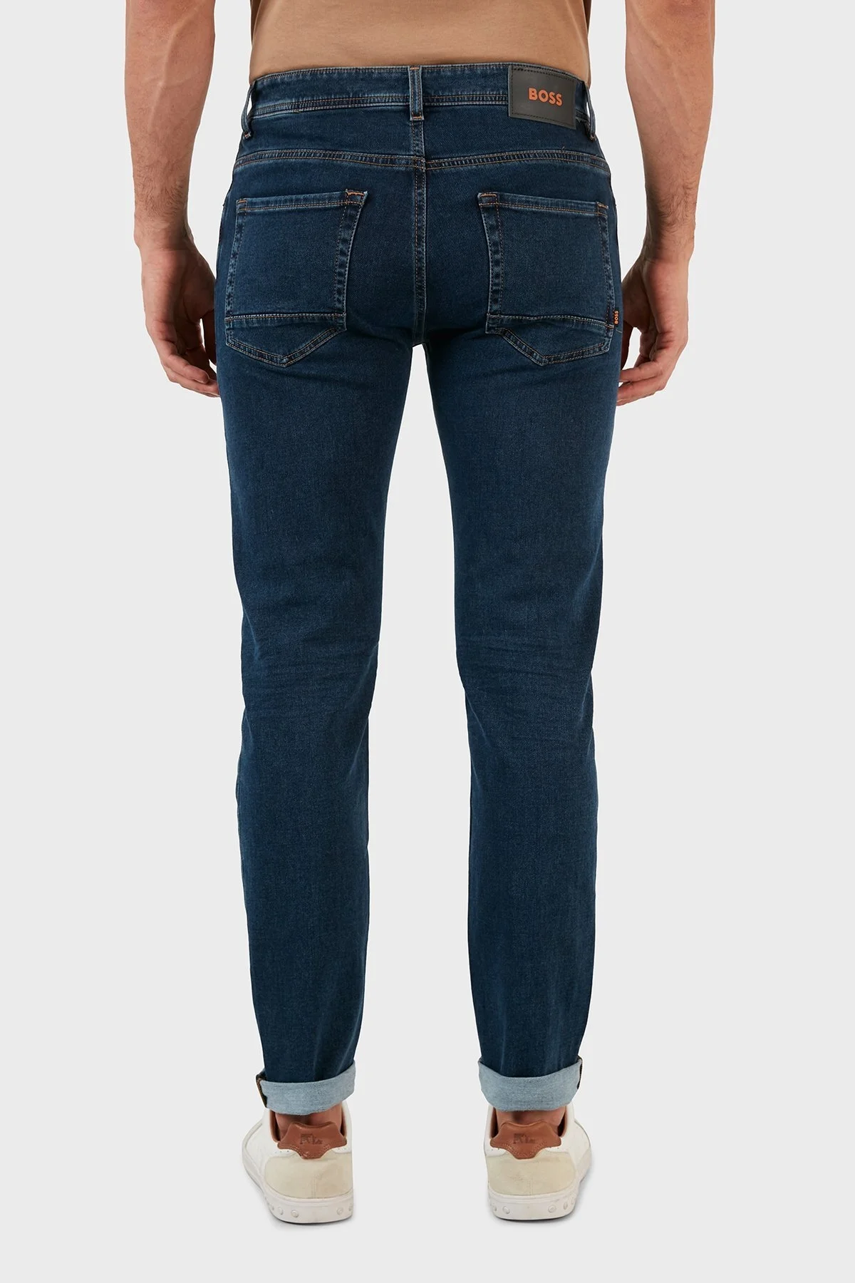 Boss Pamuklu Normal Bel Tapered Fit Jeans Erkek Kot Pantolon 50477954 412 LACİVERT - 6