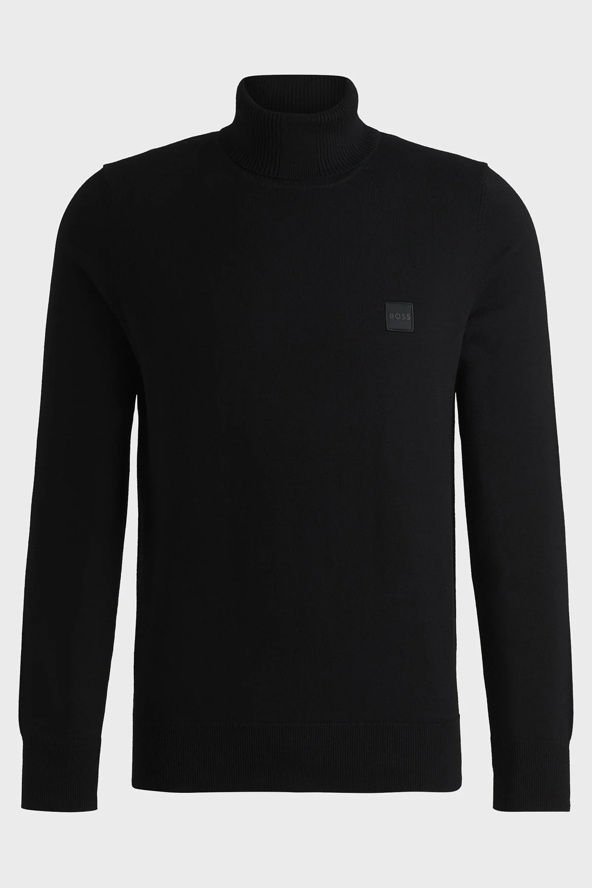 Boss Pamuklu Regular Fit Balıkçı Yaka Erkek Kazak 50527573 001 SİYAH - 10