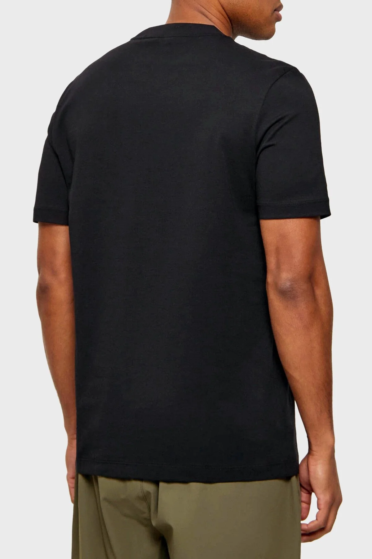 Boss Pamuklu Regular Fit Baskılı Bisiklet Yaka Erkek T Shirt 50559754 001 SİYAH - 3