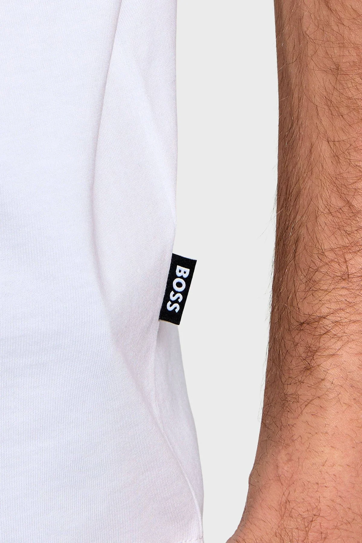 Boss Pamuklu Regular Fit Baskılı Bisiklet Yaka Erkek T Shirt 50559754 100 BEYAZ - 5