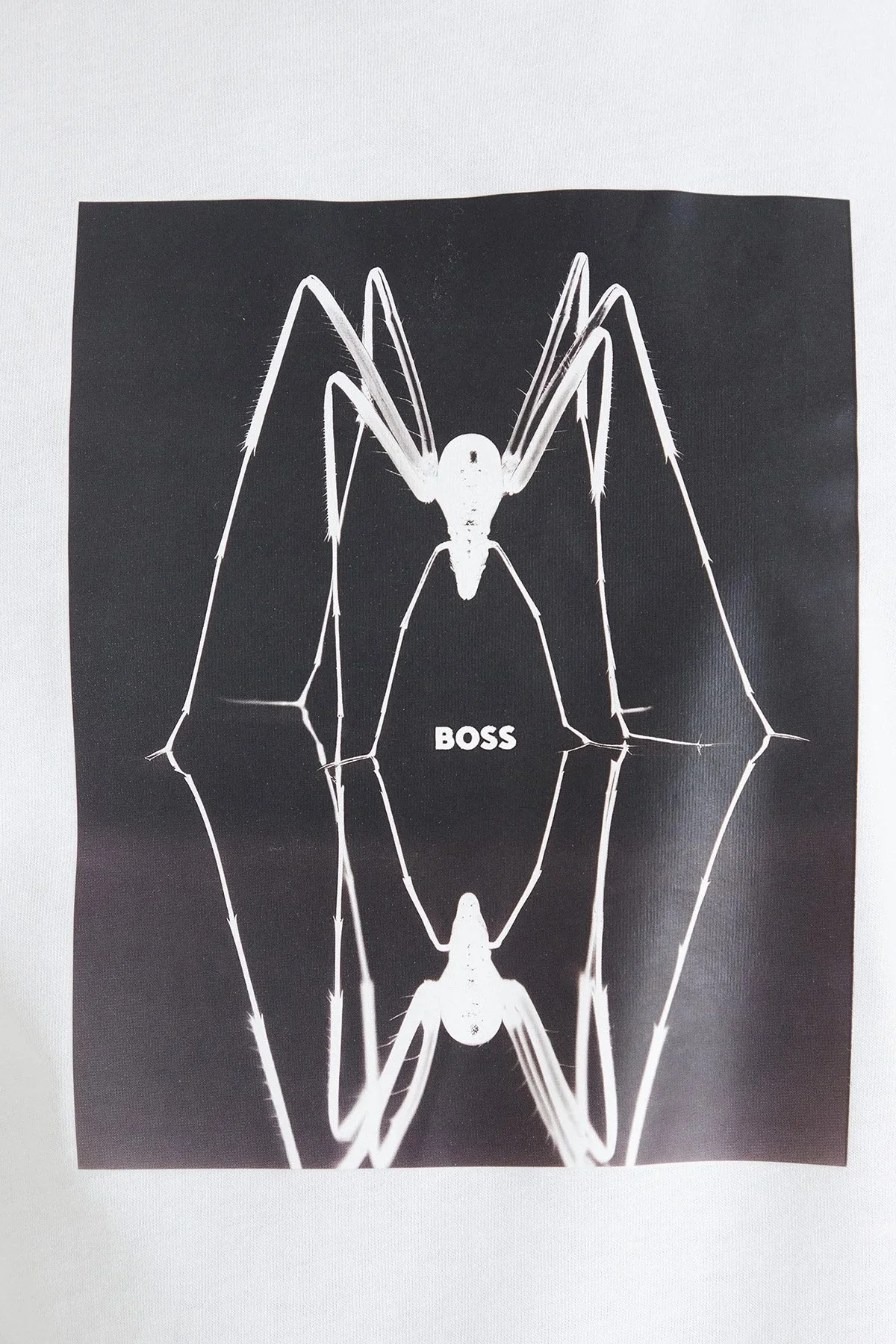 Boss Pamuklu Regular Fit Baskılı Bisiklet Yaka Erkek T Shirt 50561861 100 BEYAZ - 5