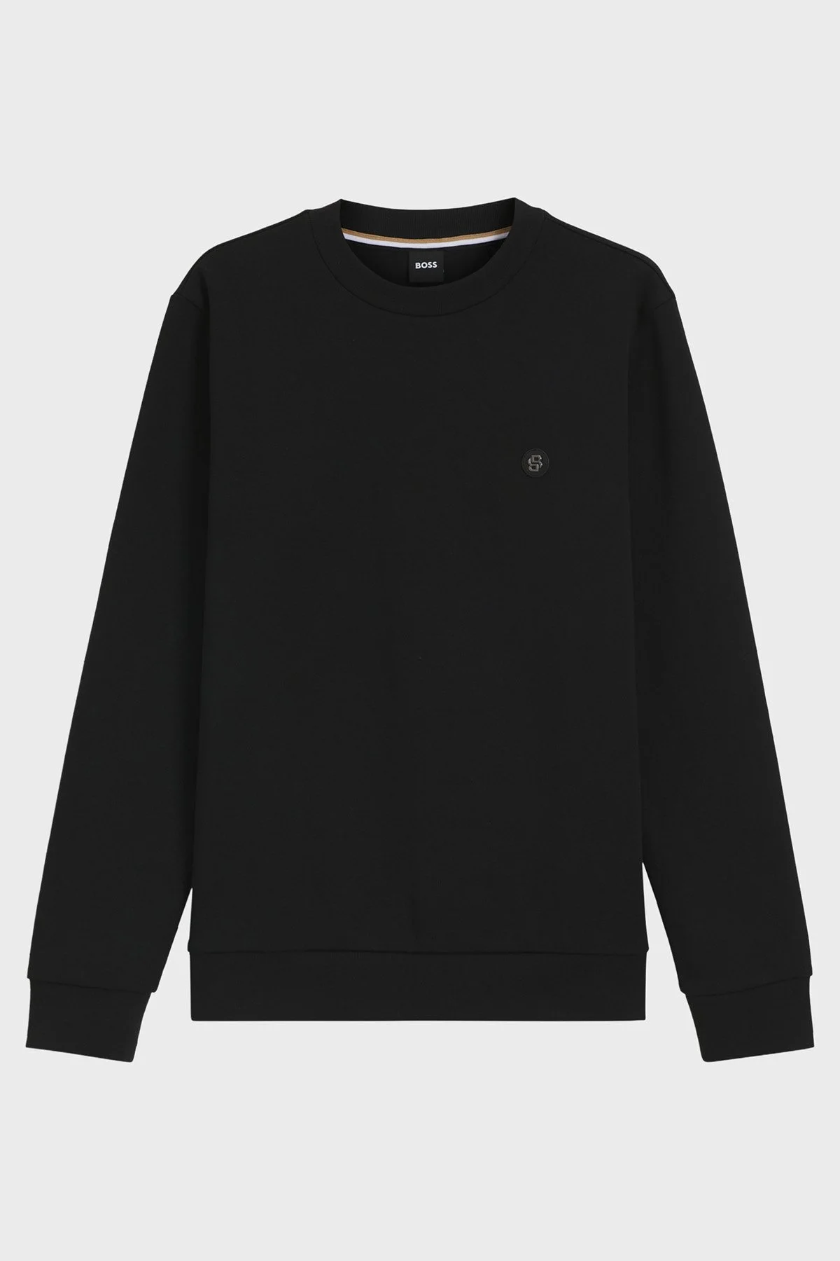 Boss Pamuklu Regular Fit Bisiklet Yaka Erkek Sweat 50520302 001 SİYAH - 10