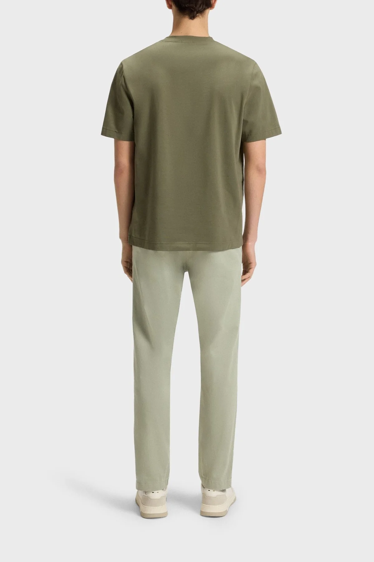 Boss Pamuklu Regular Fit Bisiklet Yaka Erkek T Shirt 50473278 342 HAKİ - 3