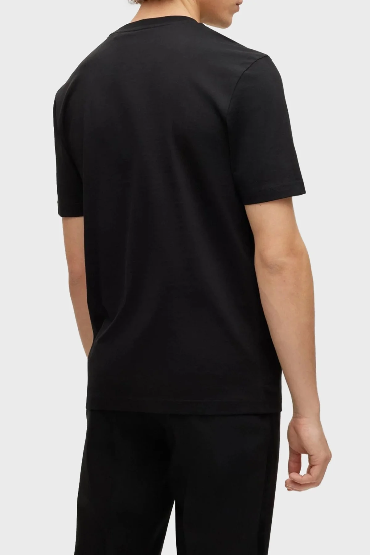 Boss Pamuklu Regular Fit Bisiklet Yaka Erkek T Shirt 50481611 001 SİYAH - 2