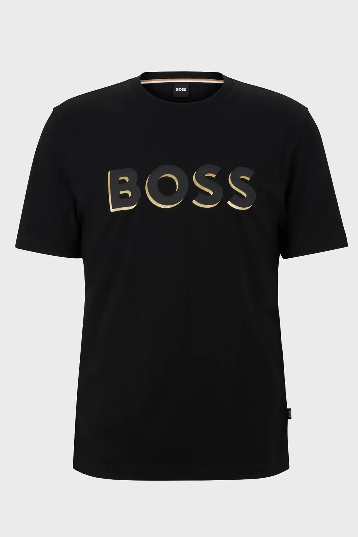 Boss Pamuklu Regular Fit Bisiklet Yaka Erkek T Shirt 50481611 001 SİYAH - 3