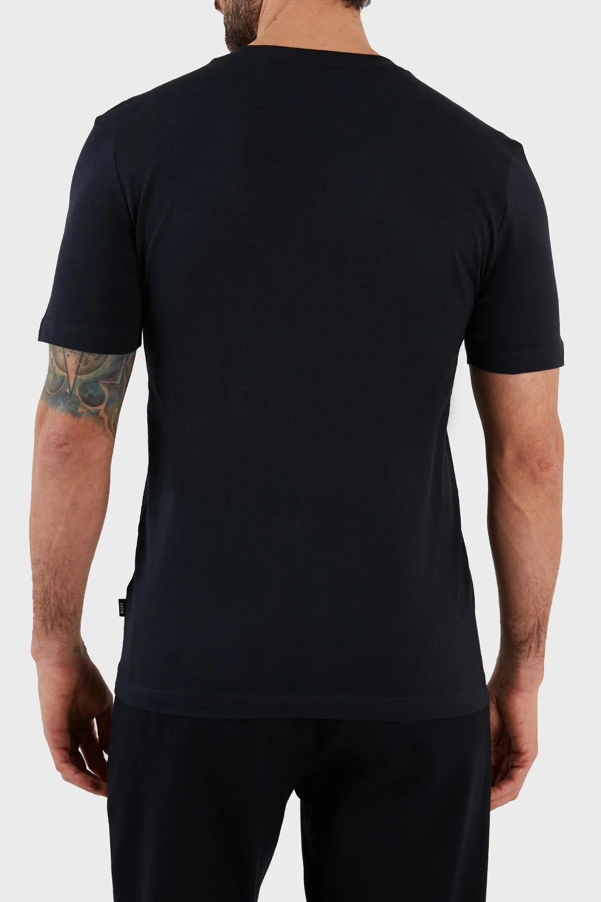 Boss Pamuklu Regular Fit Bisiklet Yaka Erkek T Shirt 50481611 404 LACİVERT - 6