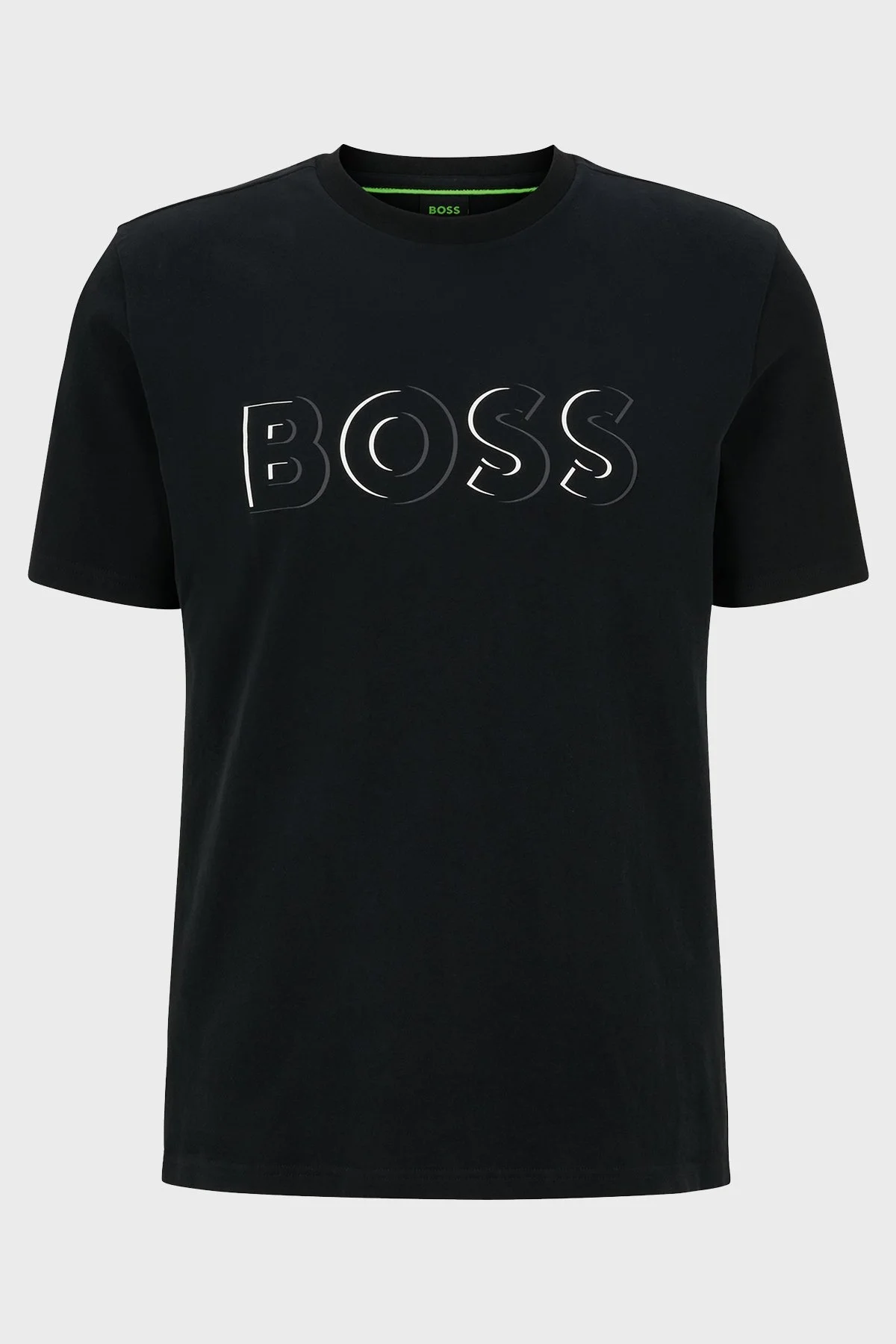 Boss Pamuklu Regular Fit Bisiklet Yaka Erkek T Shirt 50483768 001 SİYAH - 5