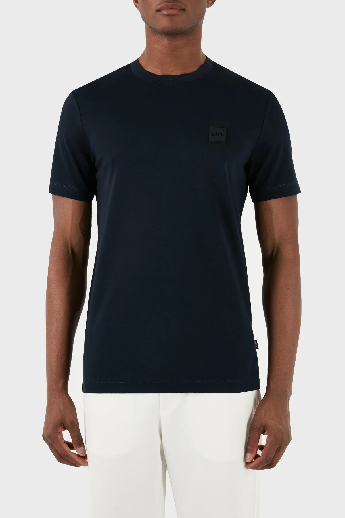 Boss Pamuklu Regular Fit Bisiklet Yaka Erkek T Shirt 50485158 405 LACİVERT - 1